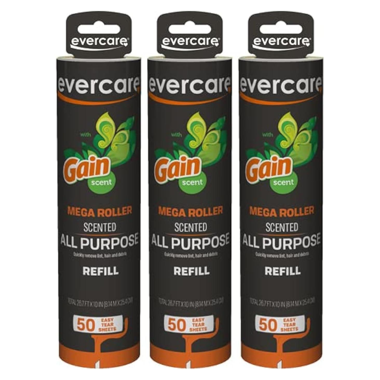 Evercare Recargas Mega Rodillos Adhesivos 3 Paquetes 50 Hojas