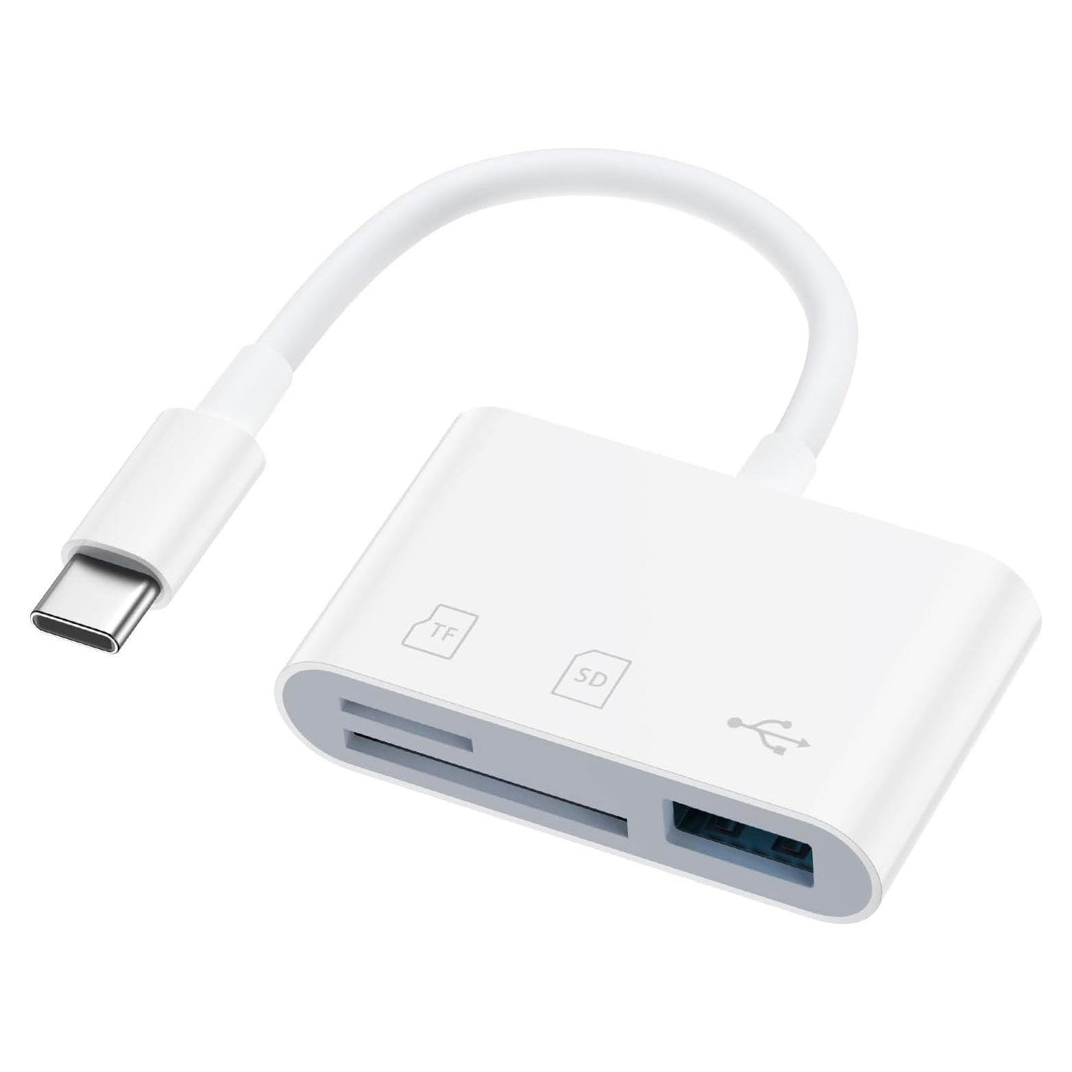Adaptador Lector de Tarjeta Micro SD USB C FiveBox - Compatible iPhone 16, 15, Samsung