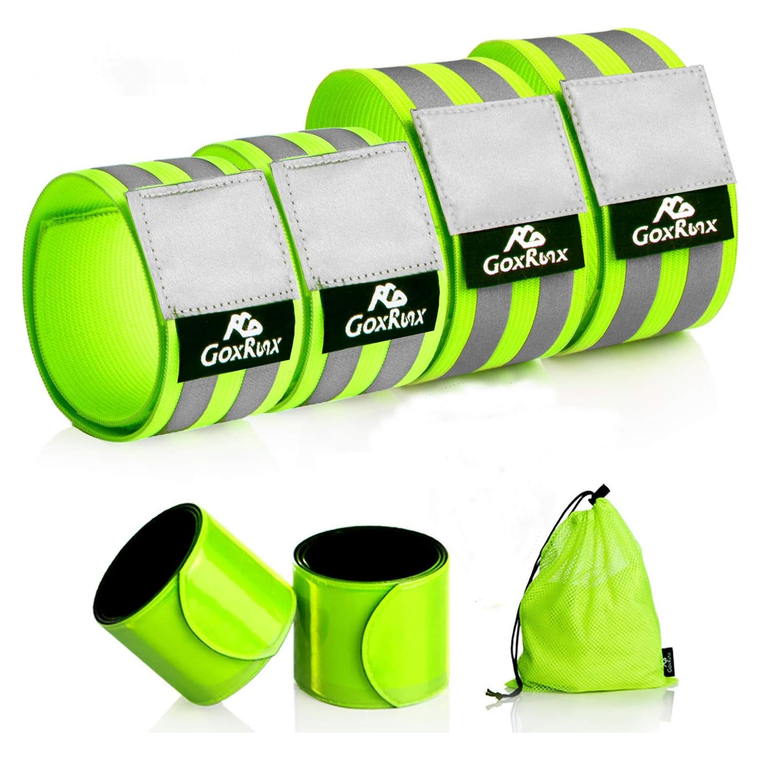 Bandas Reflectantes GoxRunx 6 Piezas Ajustables para Correr