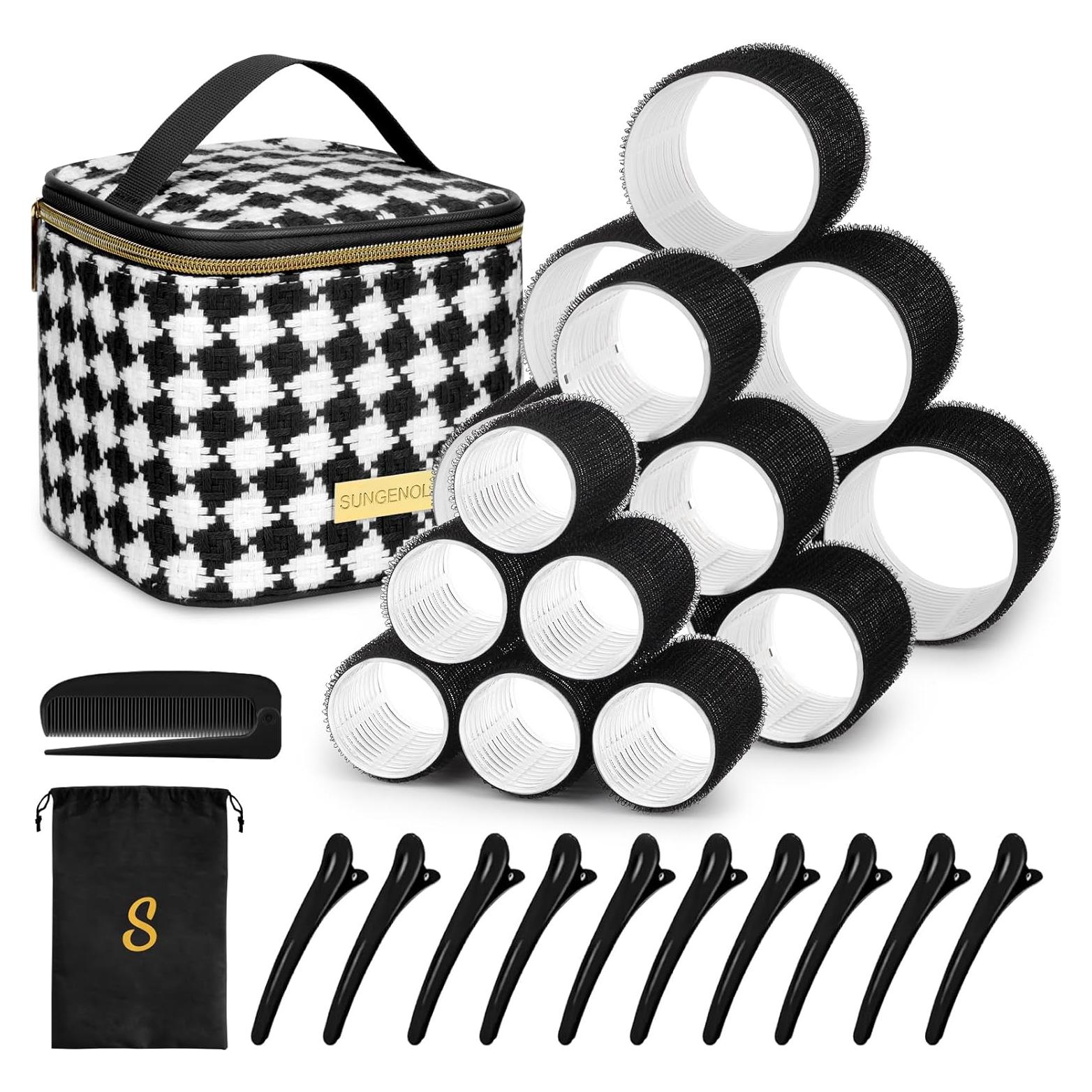 Juego de Rulos Autoadhesivos Sungenol 18 Piezas - 3 Tamaños