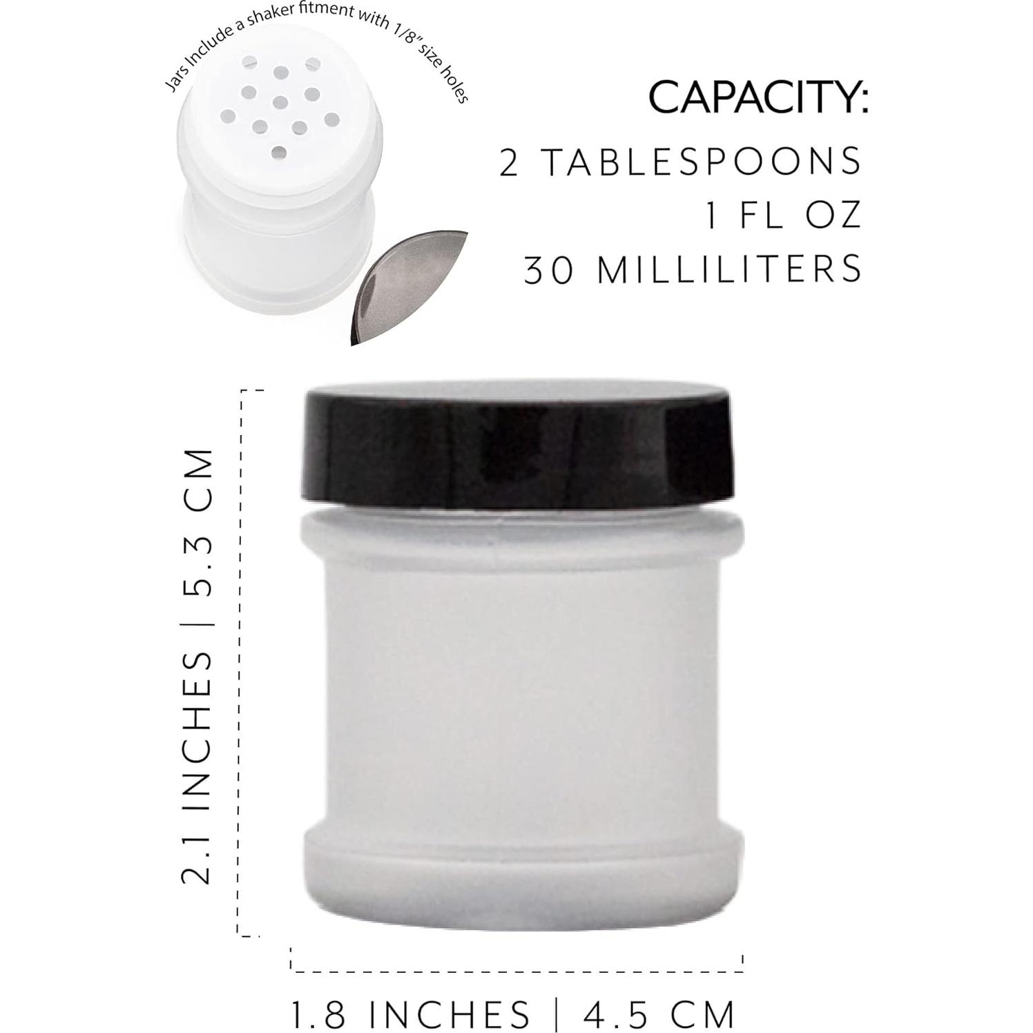 Frascos de Especias Mini Cornucopia 30ml con Tamiz - Paquete de 12