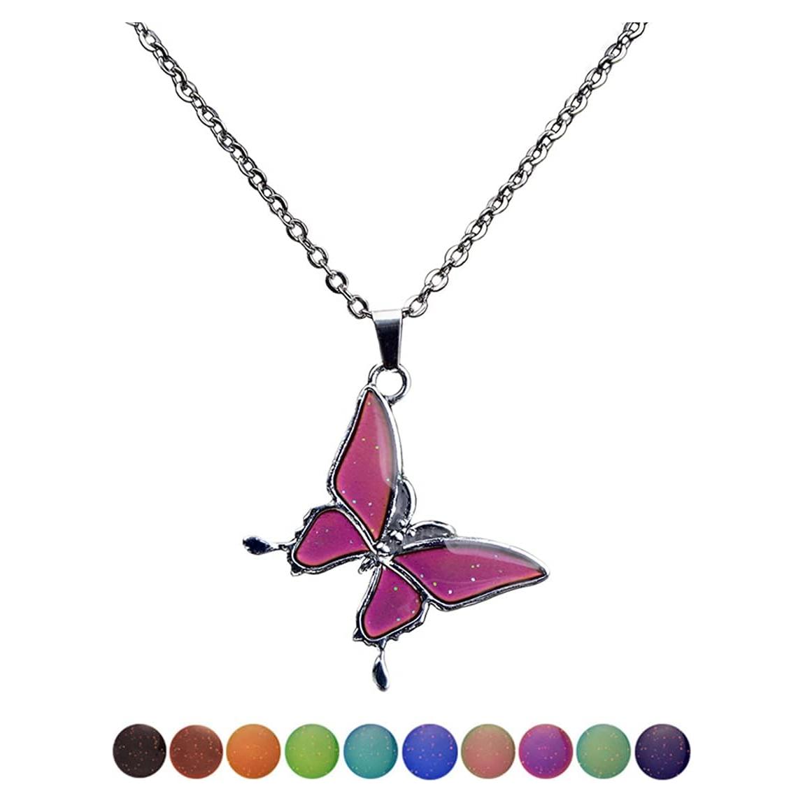 Collar Colgante Cambiante de Color Aleación Acero Inoxidable