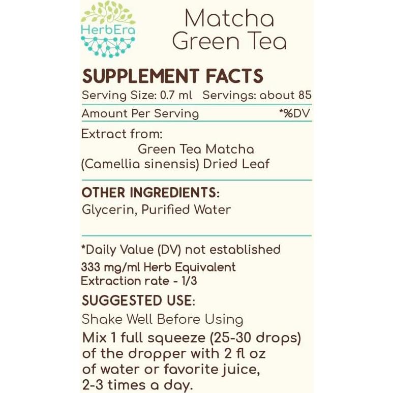 Extracto de Té Verde Matcha Herbera 59 ml Sin Alcohol
