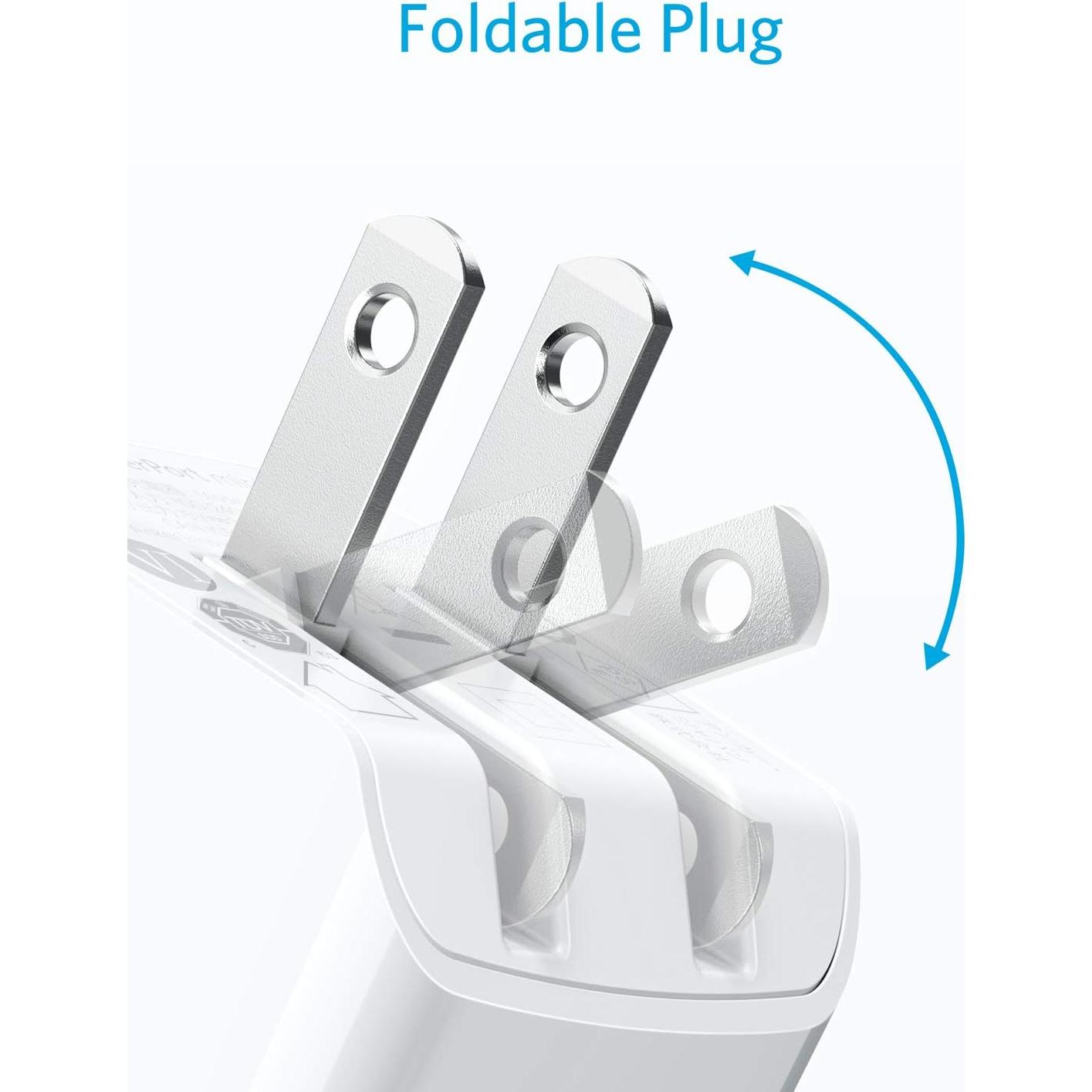 Cargador de Pared Anker 2-Pack USB A 12W Blanco Compacto