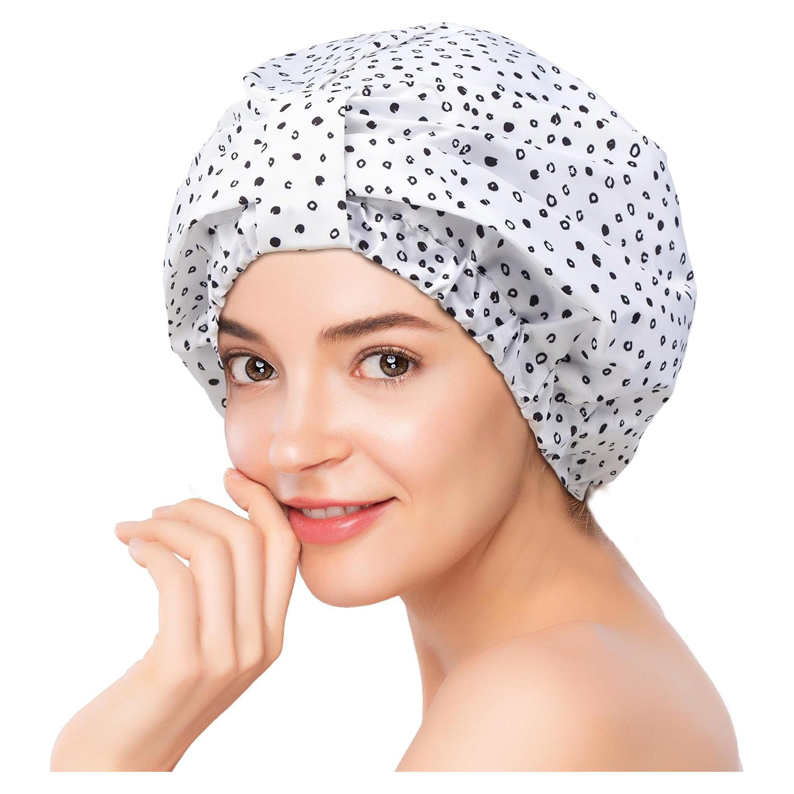 Gorro de Ducha Reutilizable YFONG Impermeable Doble Capa