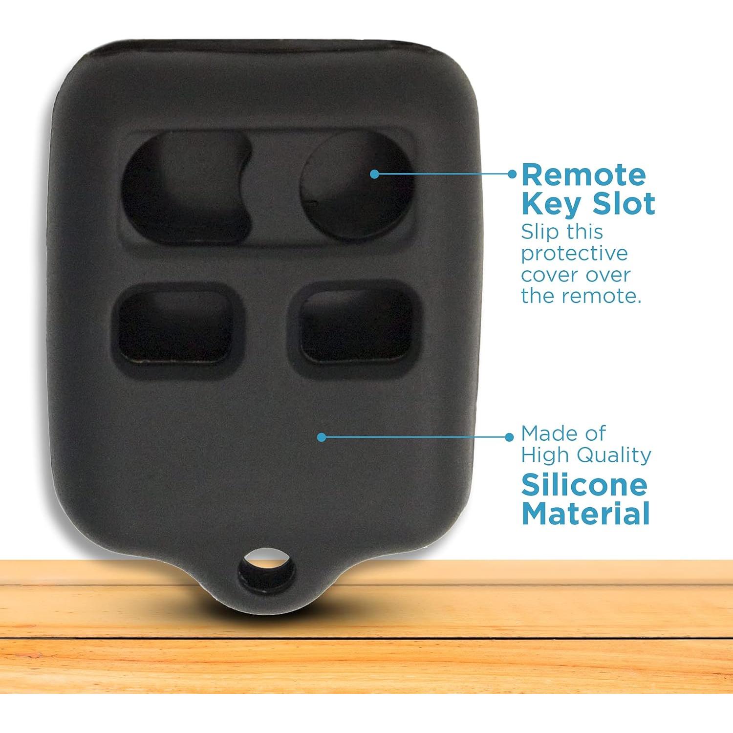 Cubierta Protectora de Silicona Keyless2Go para Llave Ford Lincoln - Negro