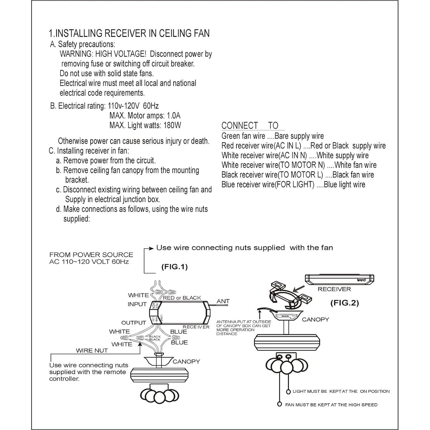 Control Remoto Universal para Ventilador de Techo Humpptom 2 Pack