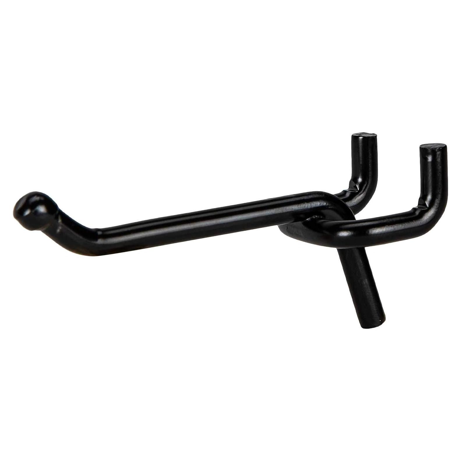 Ganchos de Estante de Tablero de Clavos Presa 50 Unidades 5 cm Negro