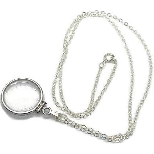 Collar Locket Personalizable Plata de Ley Hecho a Mano 2 cm