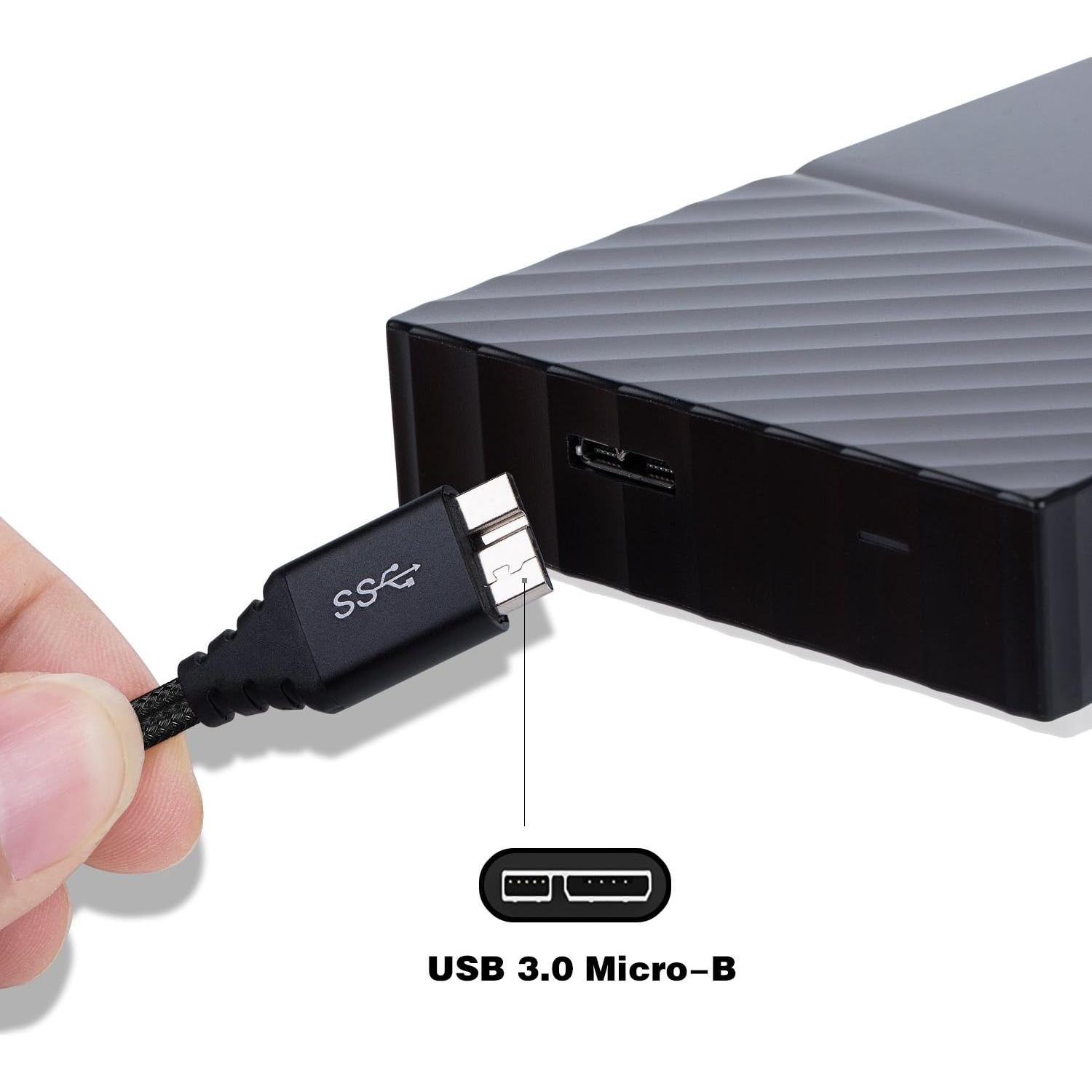 Cable USB 3.0 Tipo-C a Micro-B iSeekerKit 0.30m 2-Pack