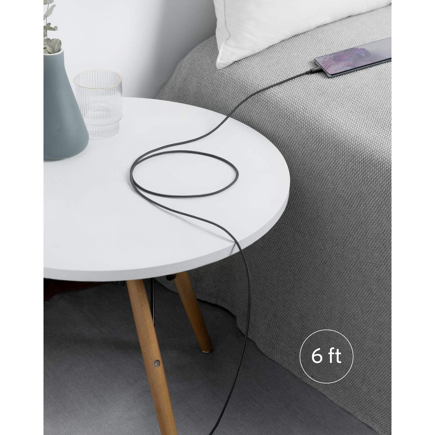 Cable USB C a USB C Anker 1.83m 60W Carga Rápida 2 Pzs