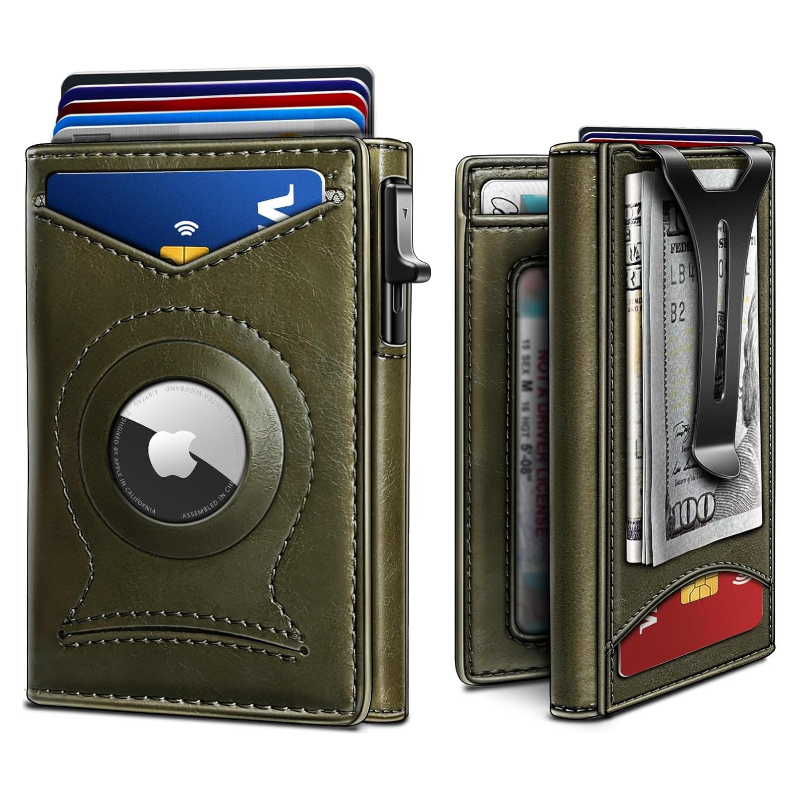 Billetera delgada Bulliant con clip y 9 ranuras para tarjetas