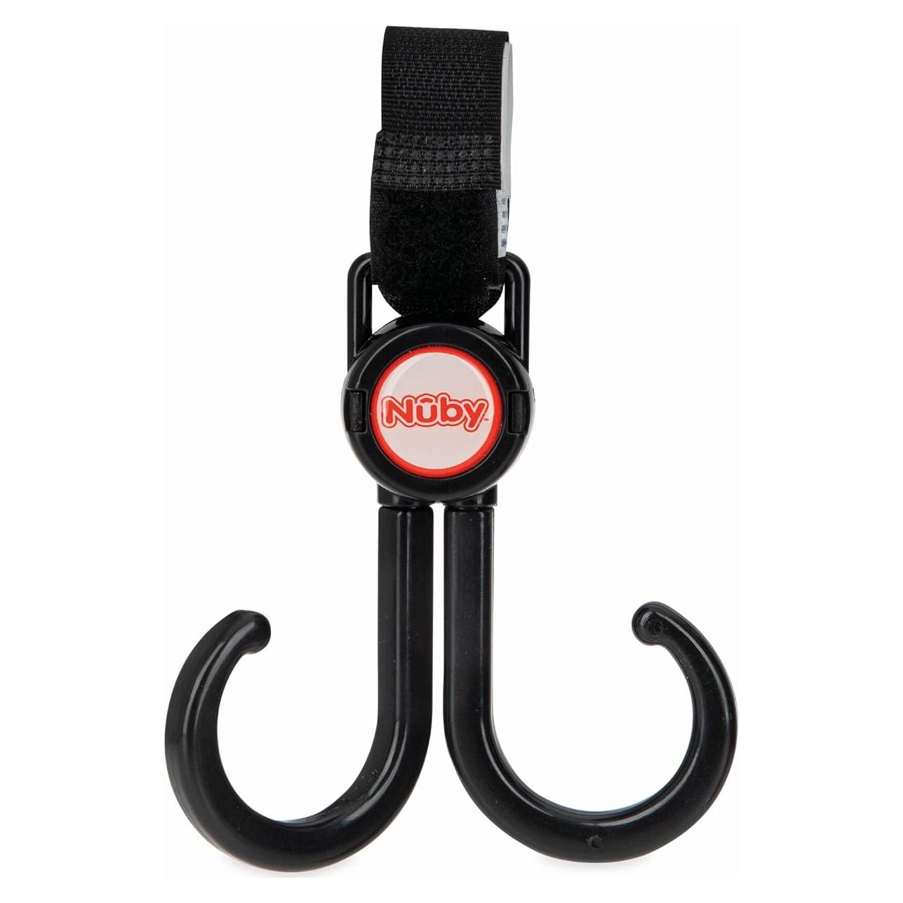 Ganchos Ajustables Nuby 2 en 1 para Cochecito y Auto - 8 Piezas