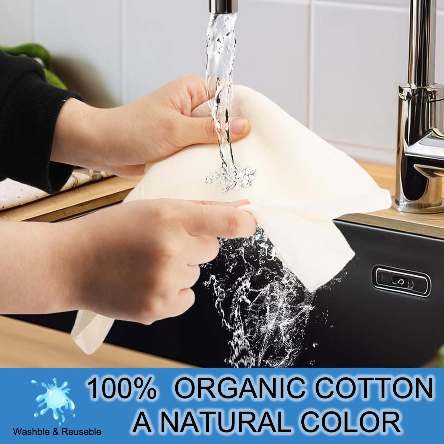 Paño de Queso 100% Algodón Orgánico Ropa de Cama Comfort 1 Yarda