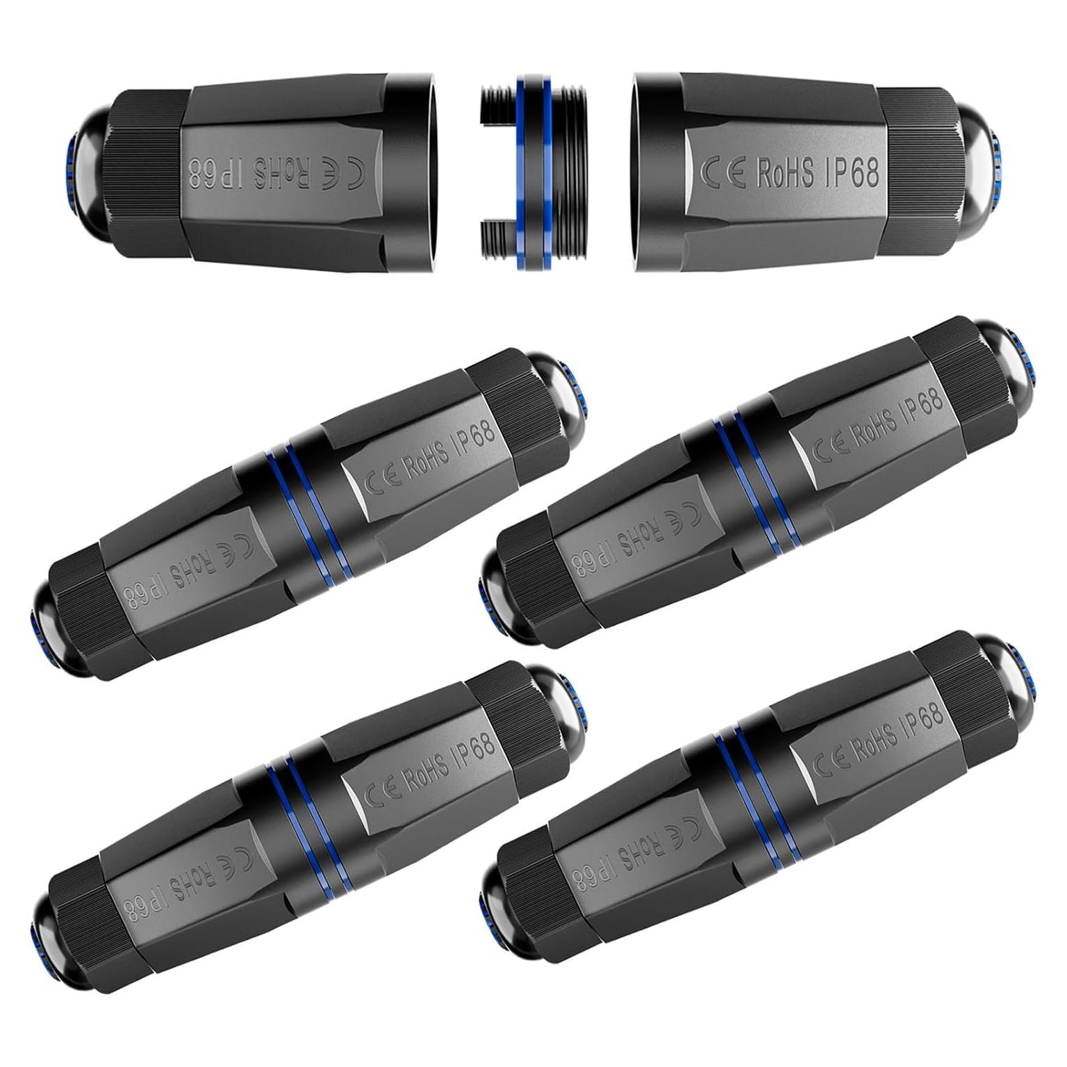 Caja Acoplador RJ45 Impermeable VCELINK IP68 - Paquete de 5