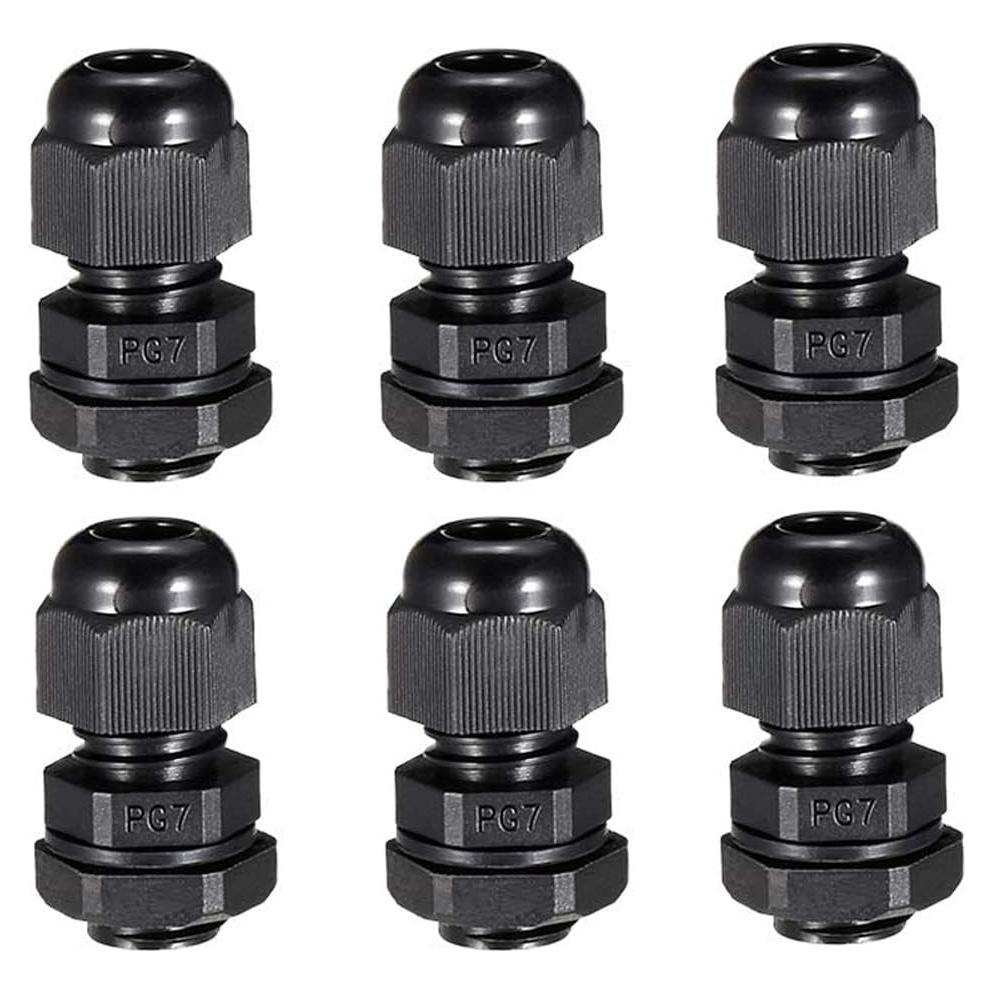 Juntas de Gland PG7 YXQ Impermeables para Cable - Paquete de 6