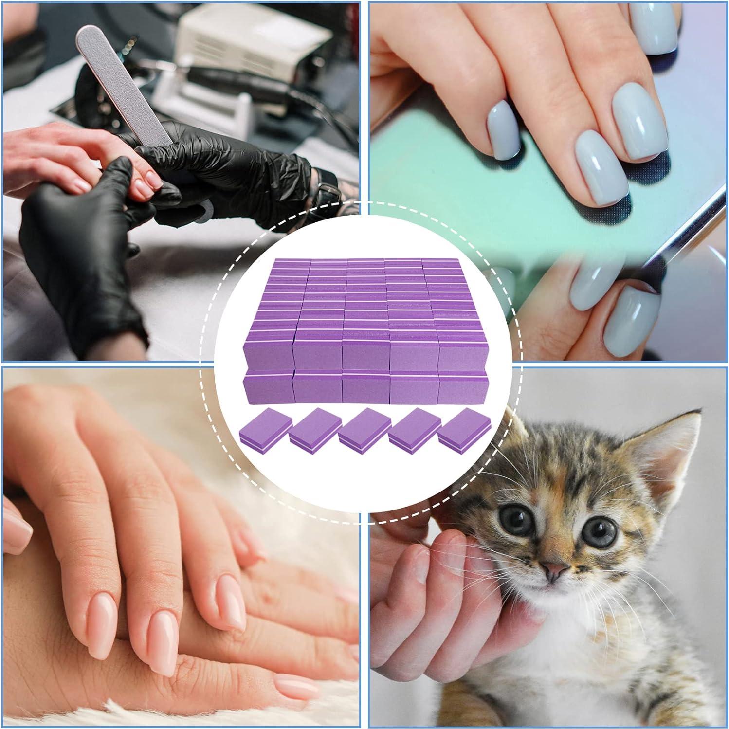 Bloques de Pulido de Uñas AhaTopia 100 Pcs 100/180 Granos