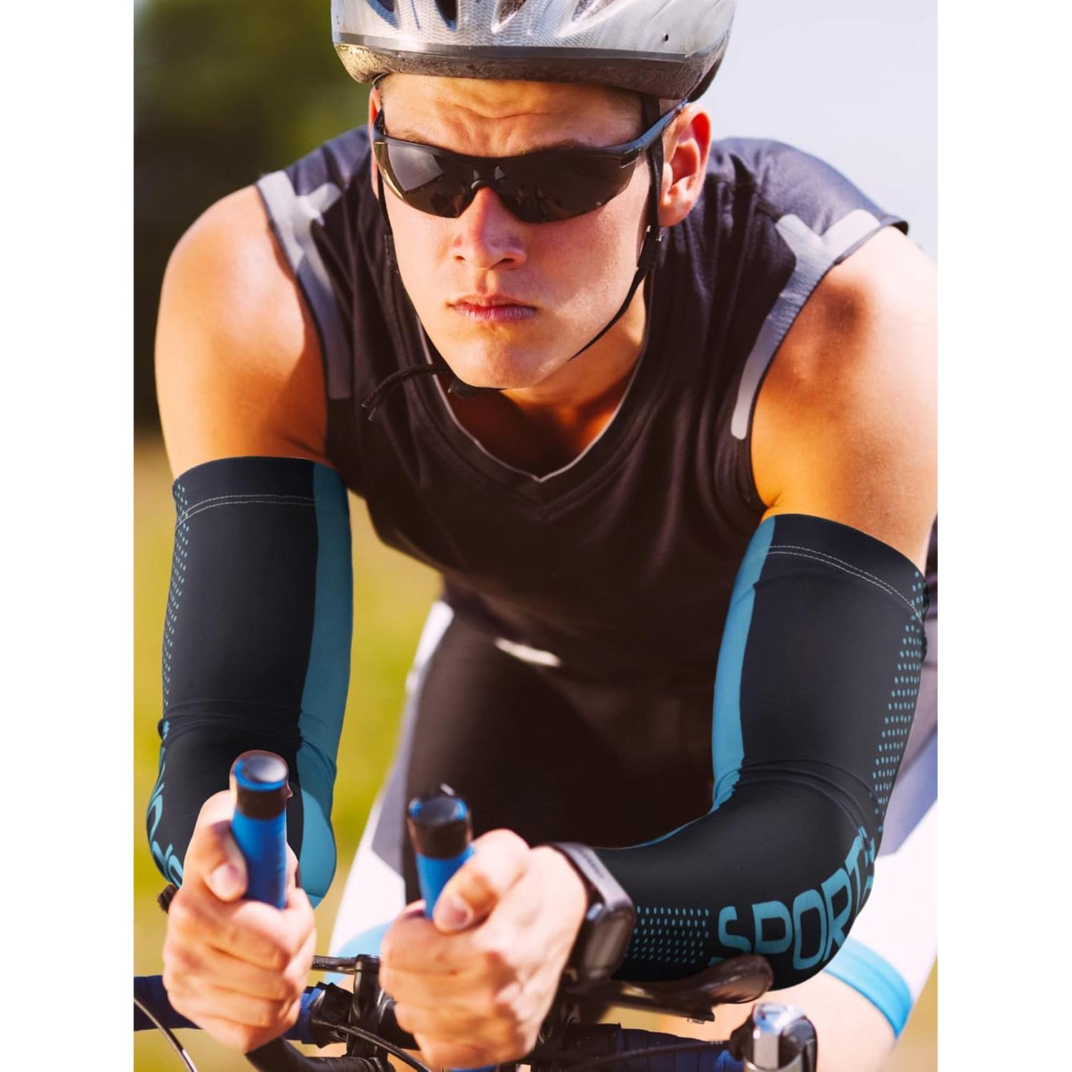 Mangas UV JenPen 6 Pares Antideslizantes para Brazo Unisex