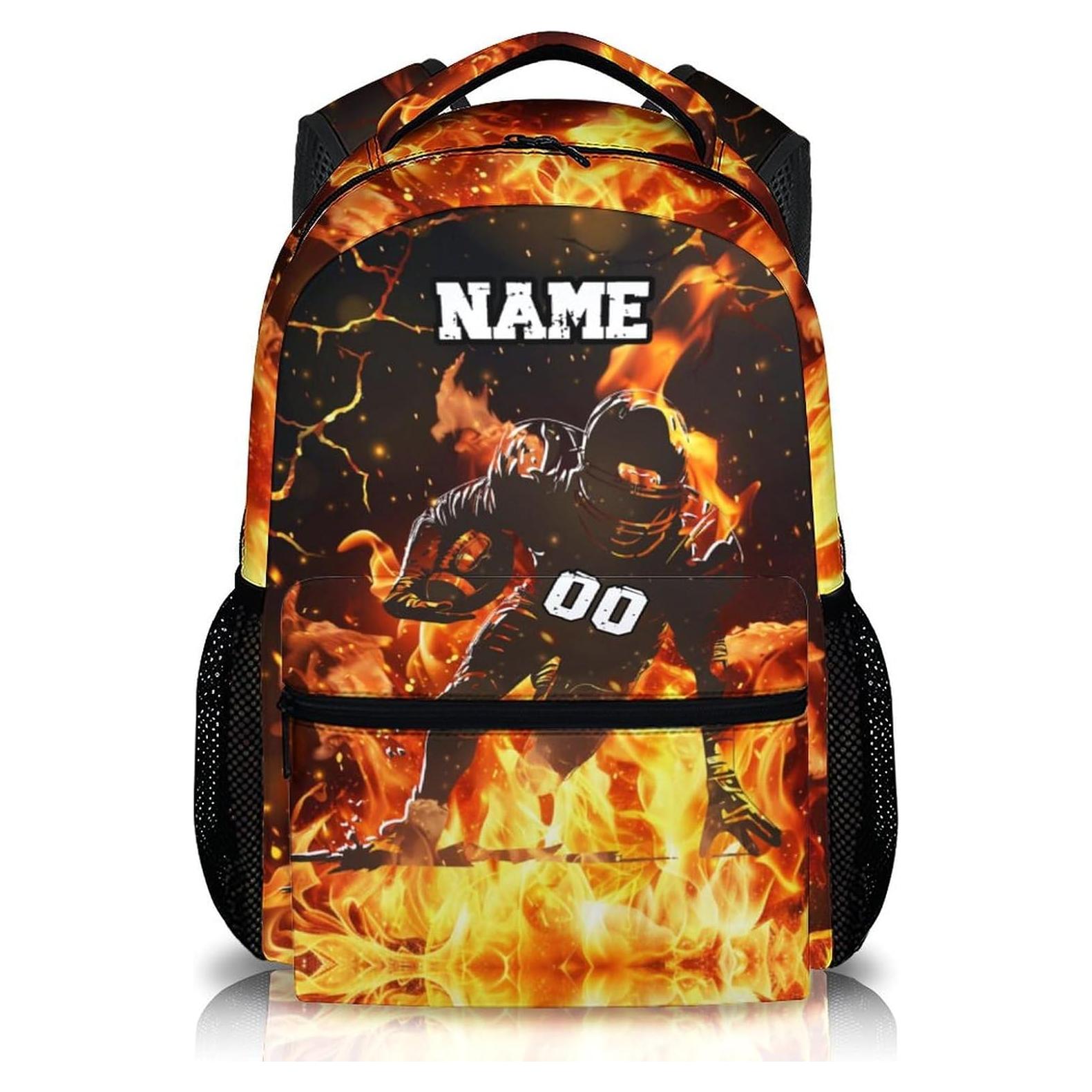 Mochila Escolar Personalizada Niños 43 cm Fútbol Unisex