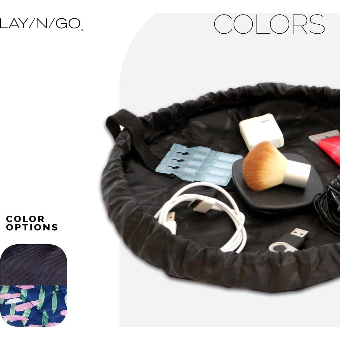 Bolsa de Cosméticos Lay-n-Go Cosmo 40.64 cm Negra Lavable