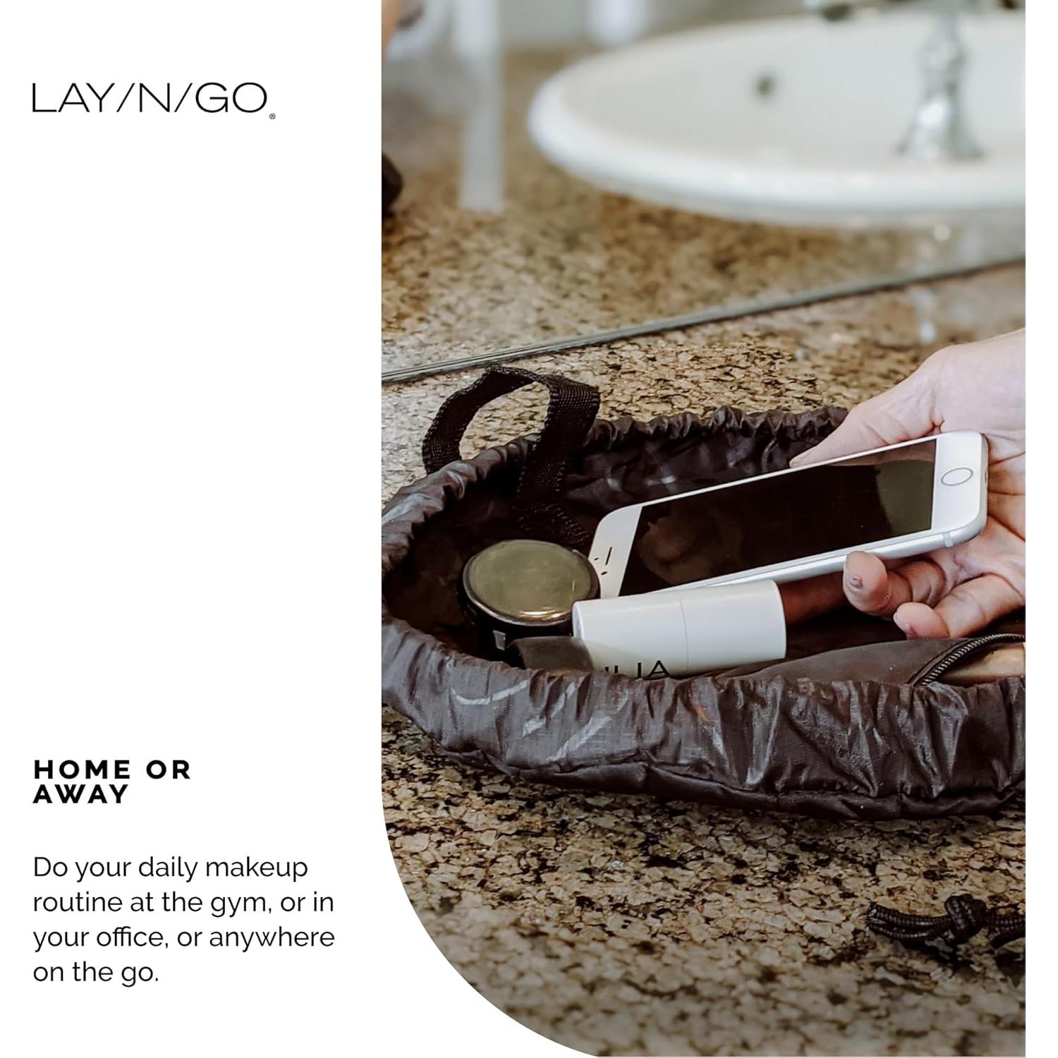 Bolsa de Cosméticos Lay-n-Go Cosmo 40.64 cm Negra Lavable