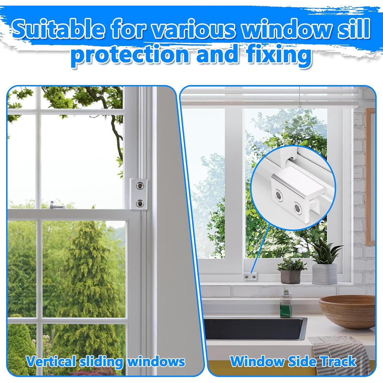 Bloqueos de Ventana Deslizante FIRAWER 12 Piezas Seguridad