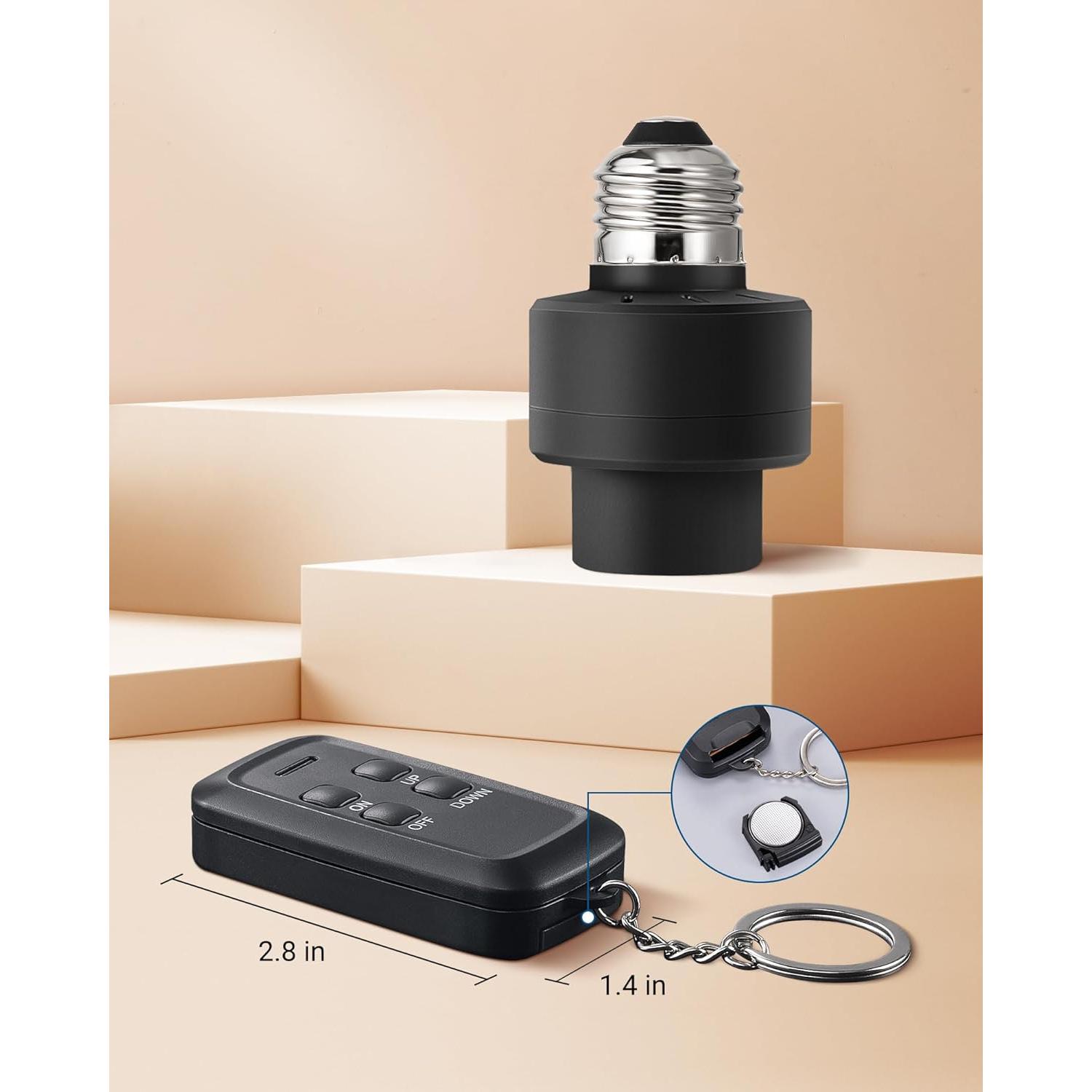 Portalámparas Inalámbrico DEWENWILS E26/E27 con Control Remoto