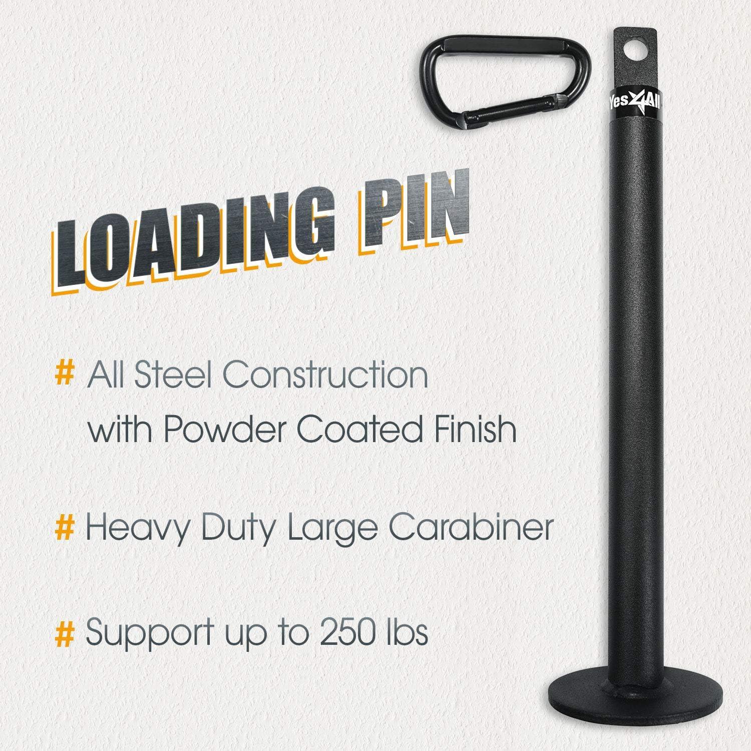 Yes4All Pasador de Carga para Placas de Gimnasio M1KJ