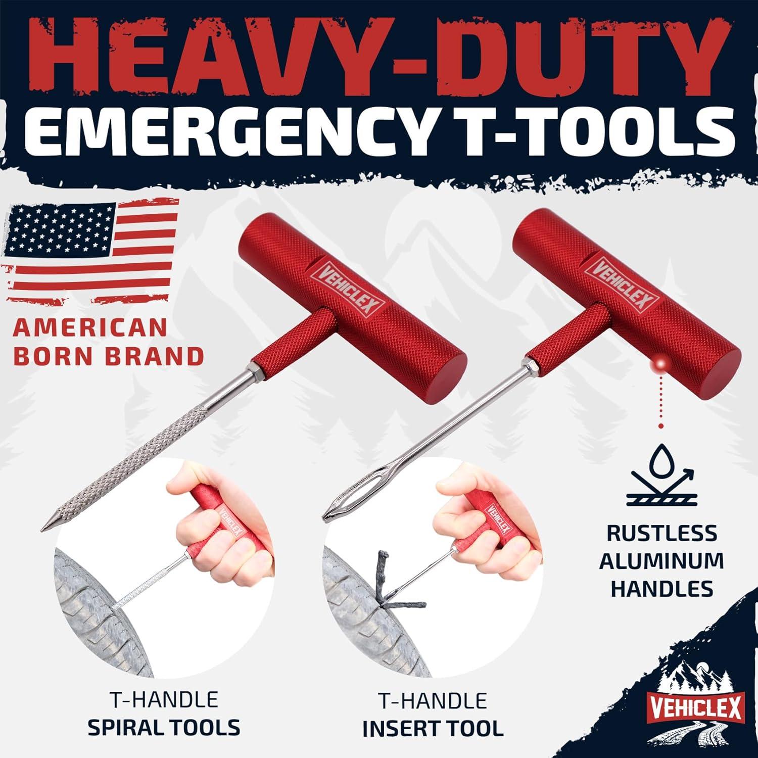 Kit de Reparación de Neumáticos Vehiclex - Herramientas y Tapones