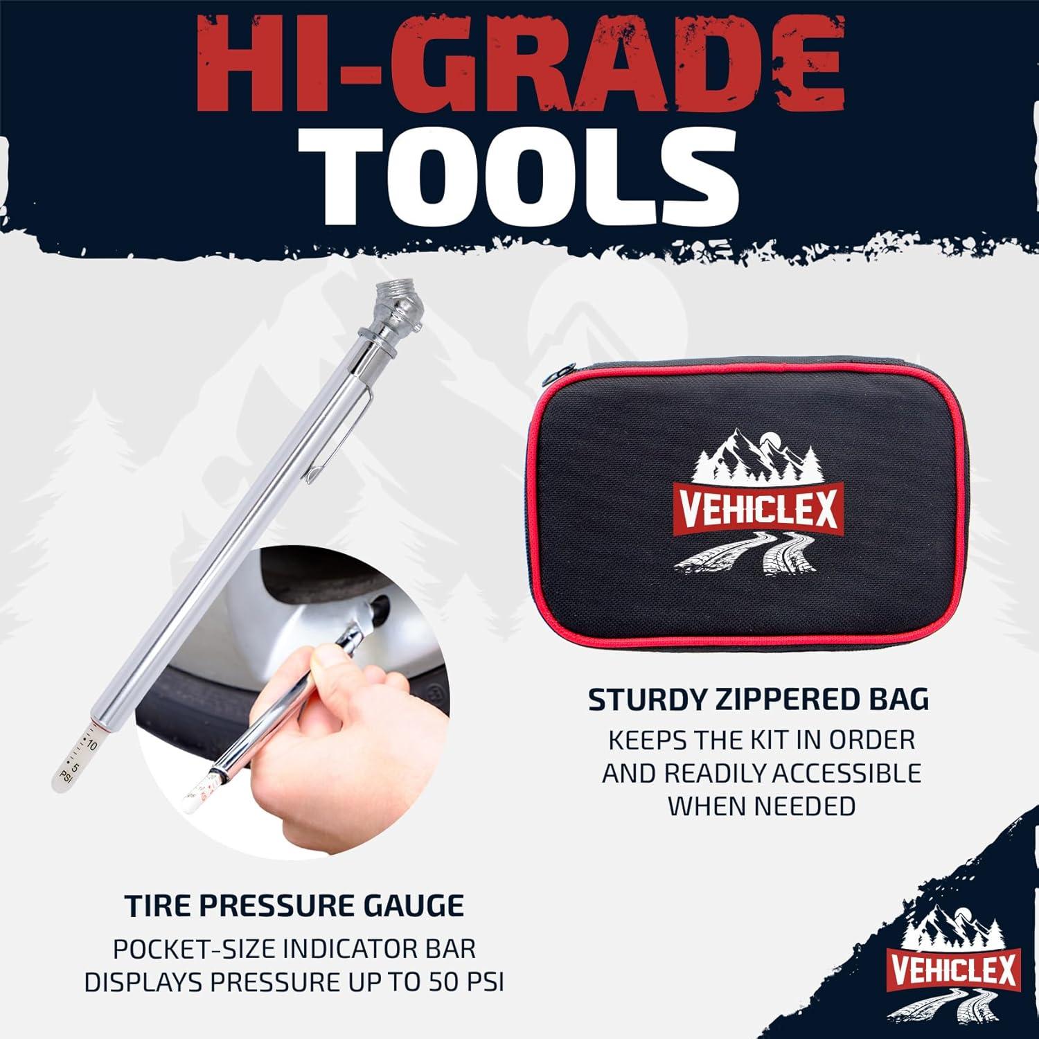 Kit de Reparación de Neumáticos Vehiclex - Herramientas y Tapones