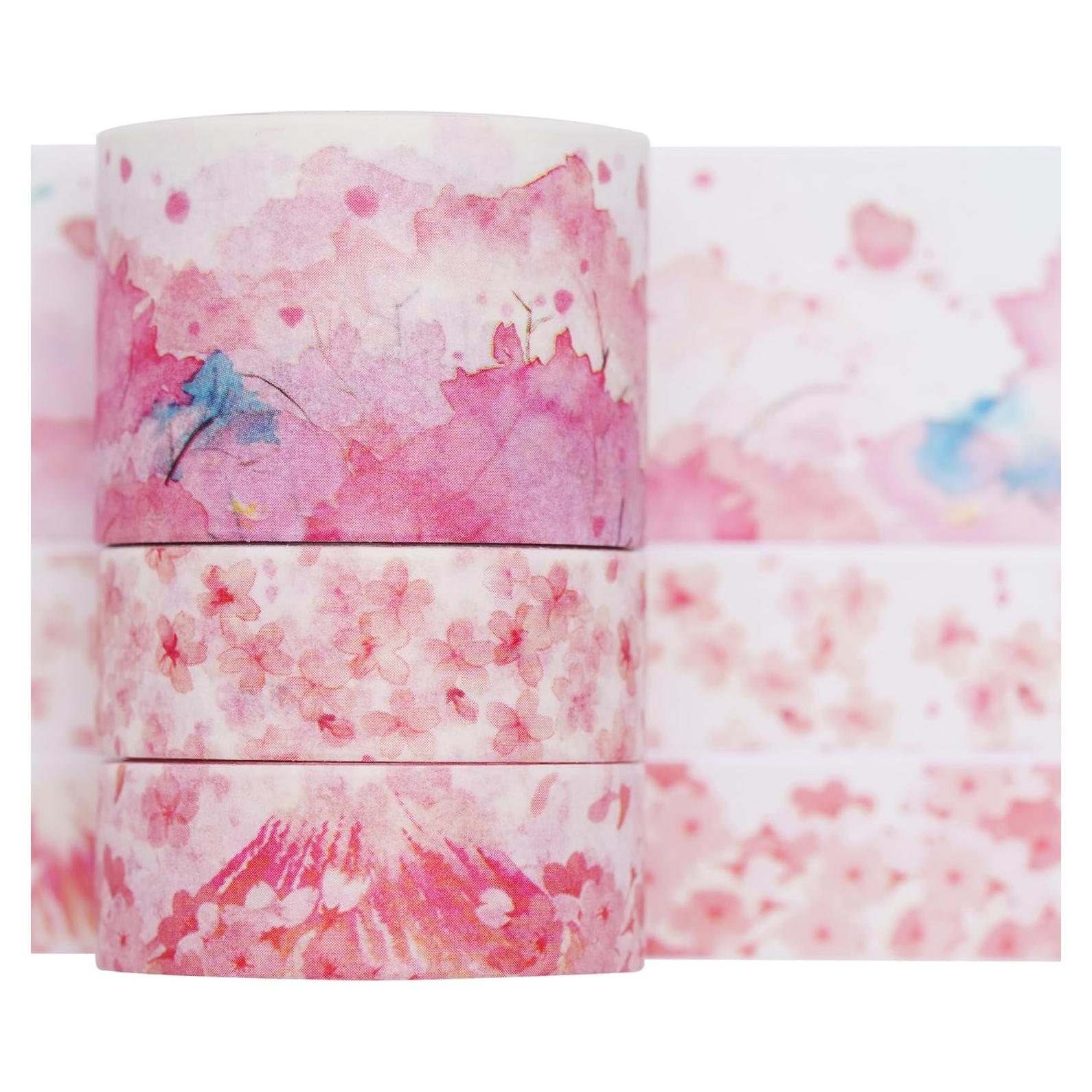 Cinta Washi YUBBAEX 3 Rollos Decorativa 15mm y 30mm