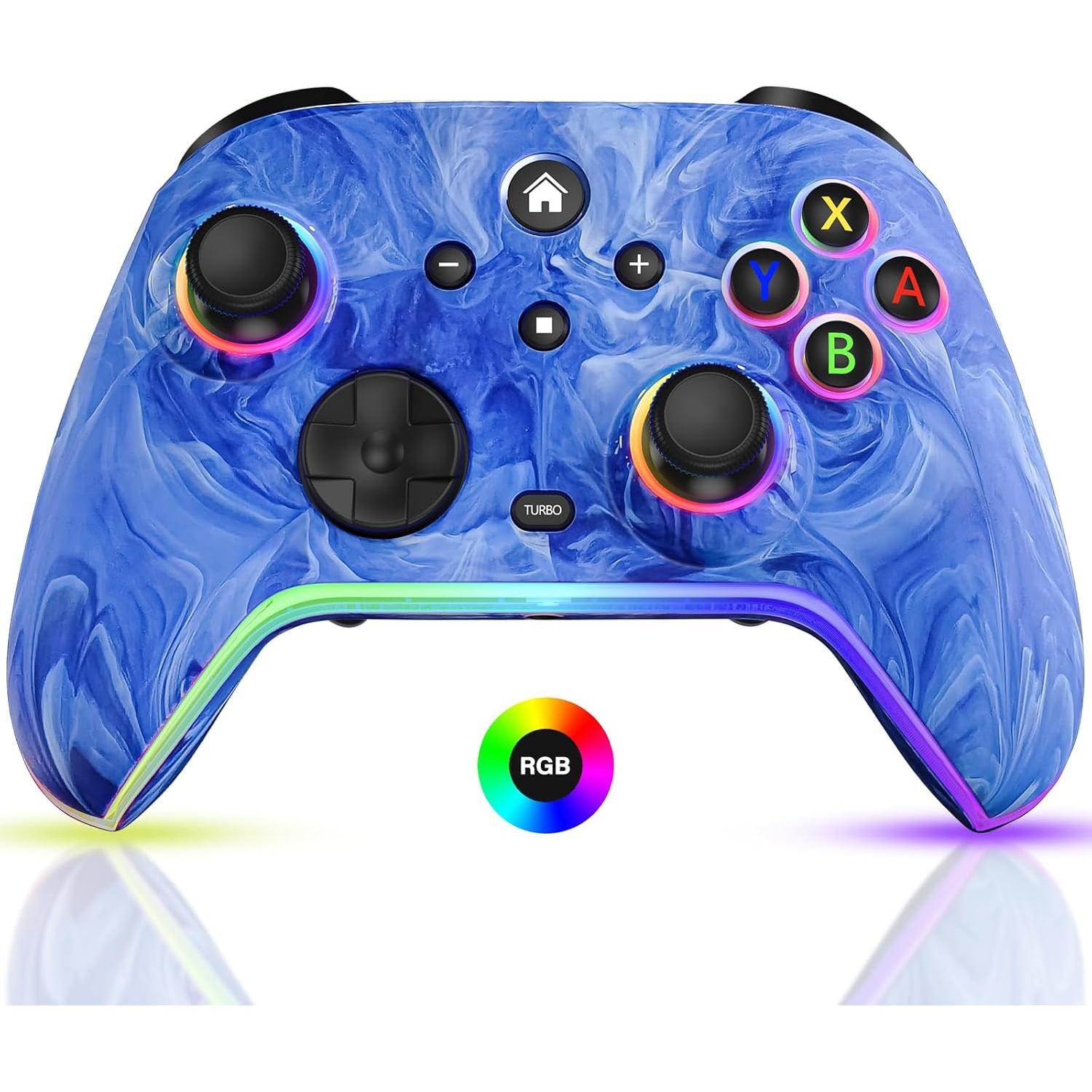 Controlador Inalámbrico Pro JAVRUNWOF para Nintendo Switch Azul