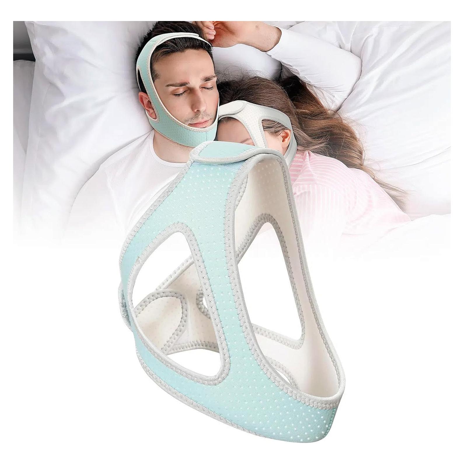 Correa para Barbilla Anti Ronquidos CTHTESY Azul Ajustable