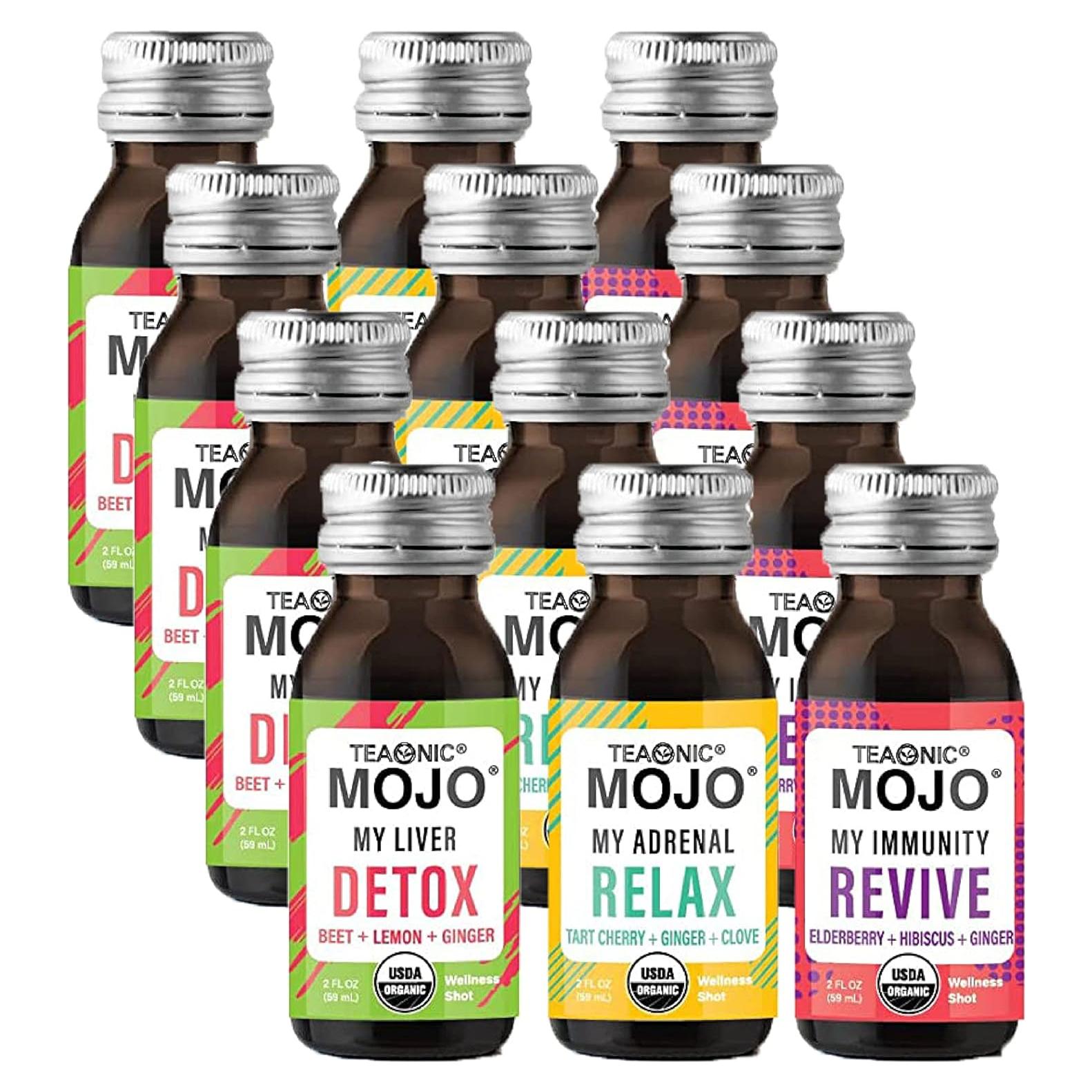 Shots de Bienestar Orgánicos Teaonic - Paquete Variado 12x59ml