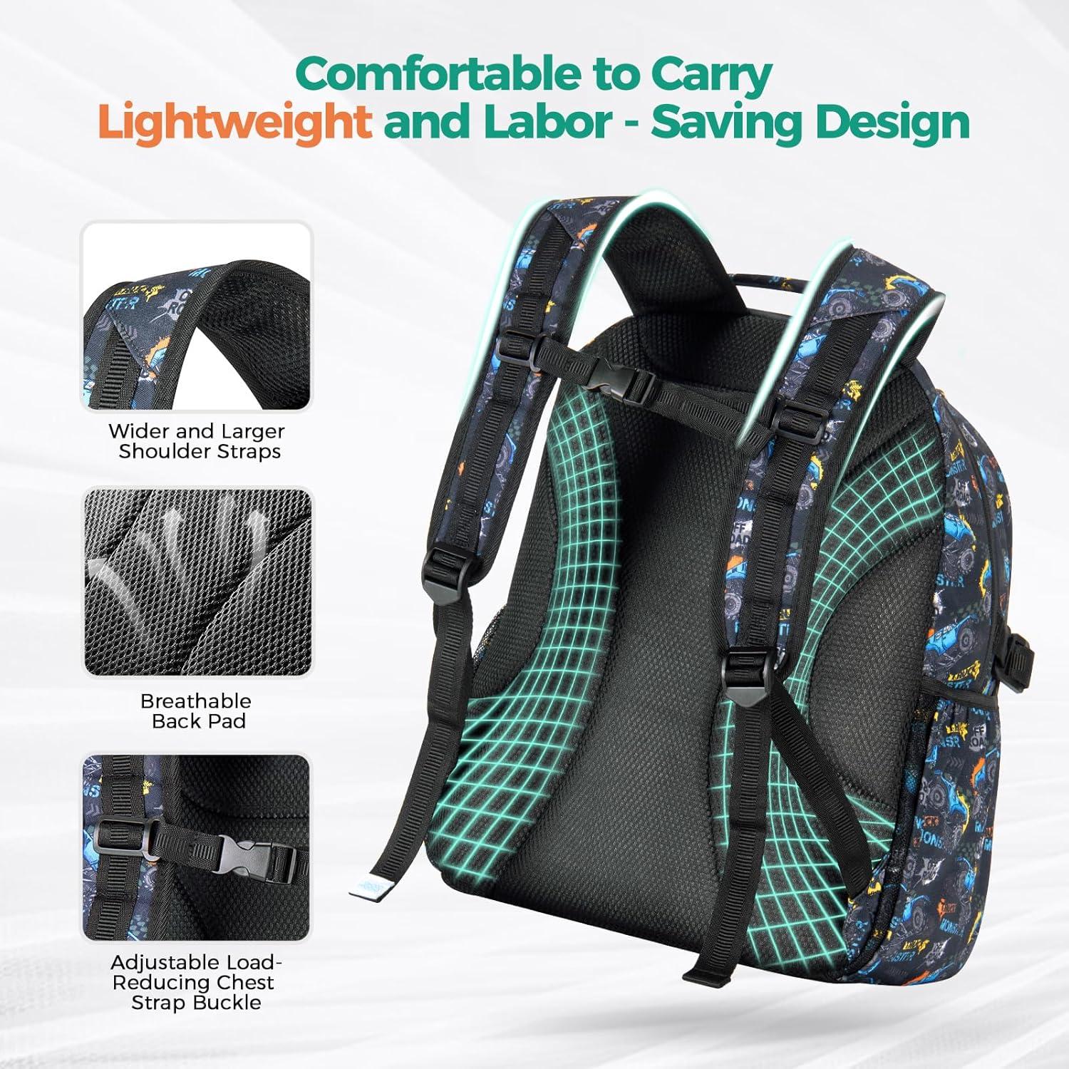 Mochila Escolar Choco Mocha 17" Azul para Niños 6-8 Años