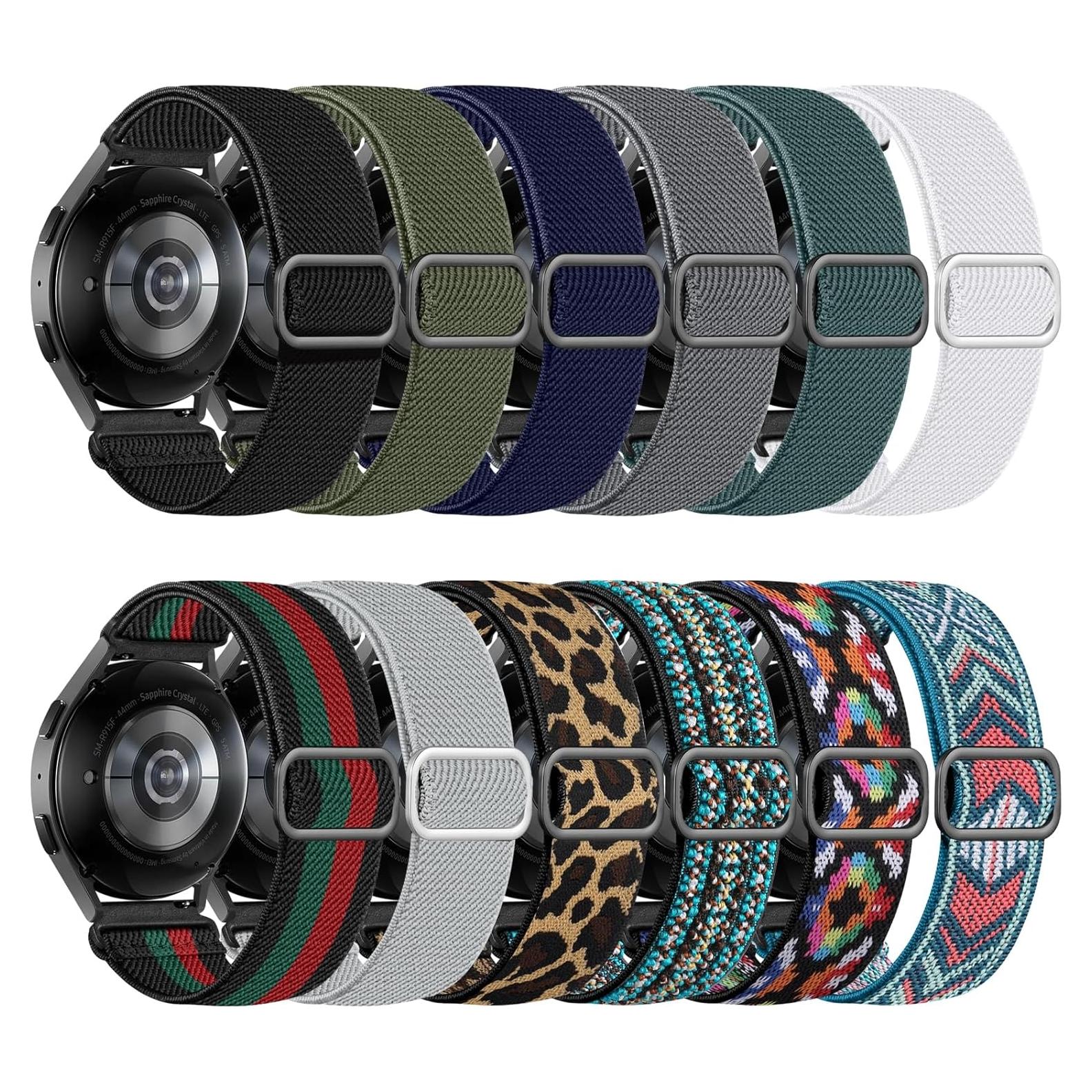 Easuny 12 Bandas Elásticas para Reloj Samsung Galaxy 20mm