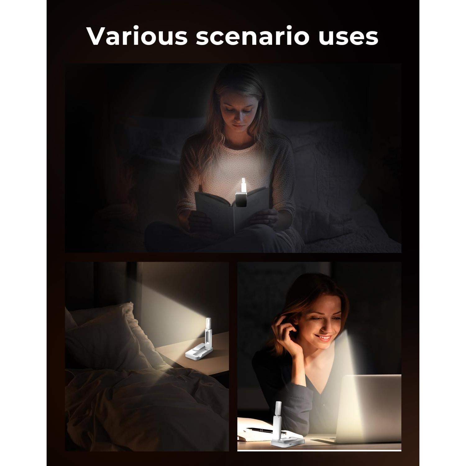 Luz de Lectura Plegable Lucarni 3 Colores 700mAh Ultra Ligera