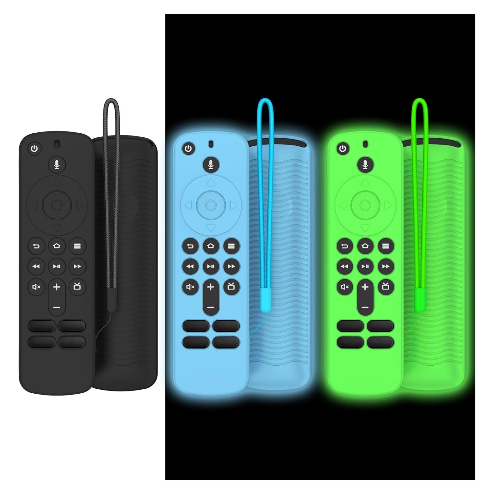 Paquete de 3 fundas de silicona para control remoto Fire TV