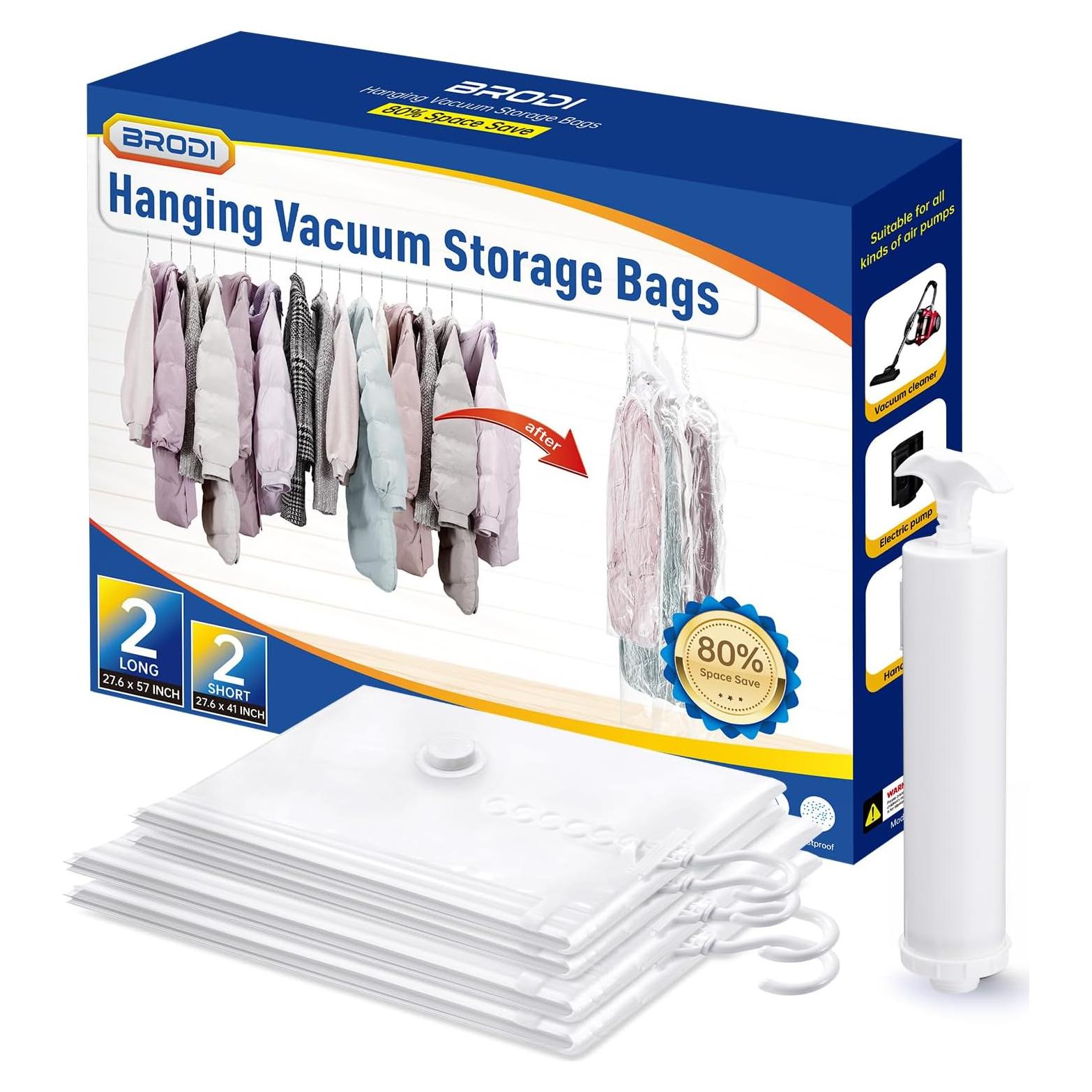 Bolsas de Almacenamiento al Vacío Colgantes Brodi - Combo 4