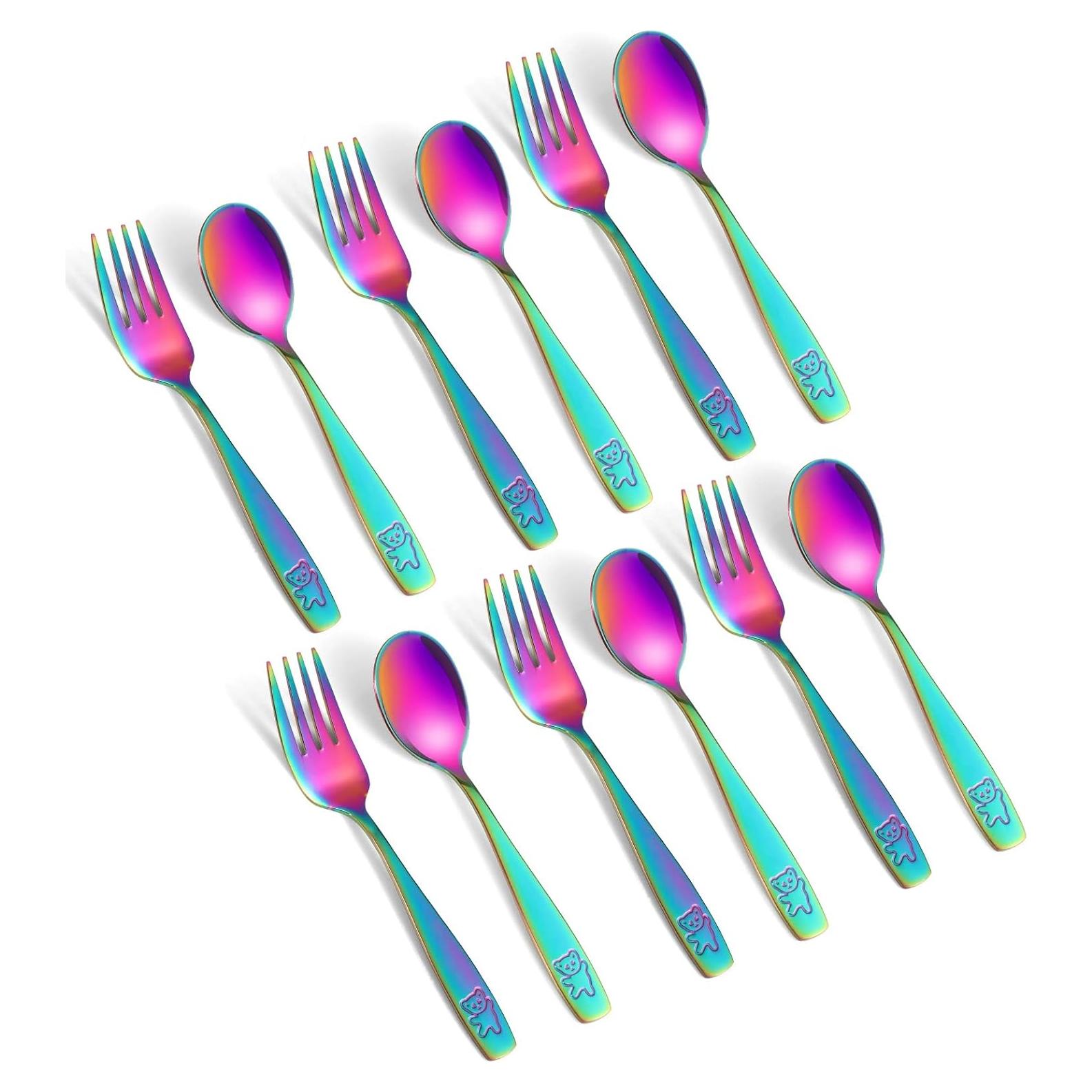 Set de Cubiertos para Niños Pimoys 12 Piezas Acero Inoxidable