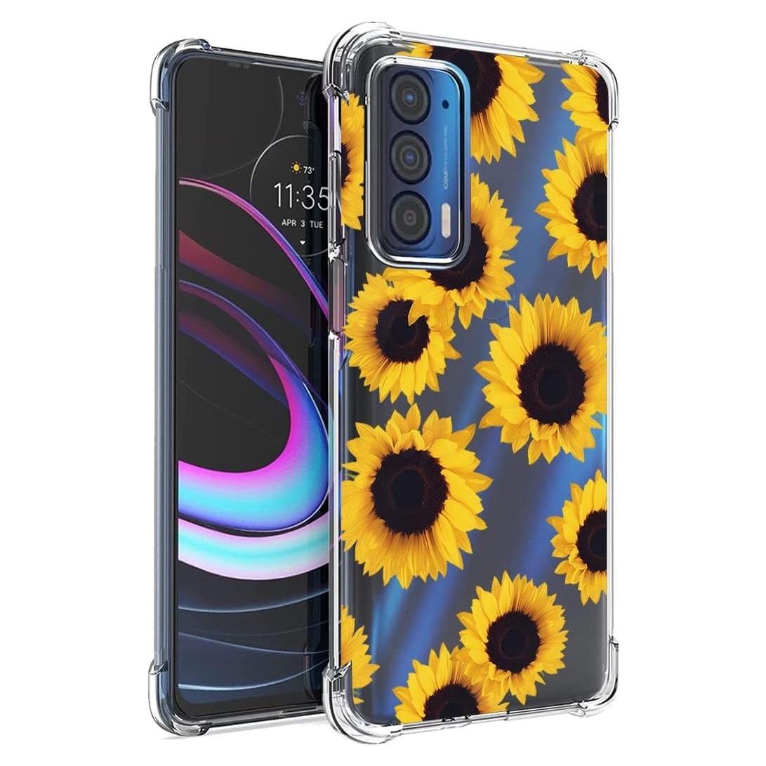 Funda protectora TPU Motorola Moto Edge 2021 Girasol