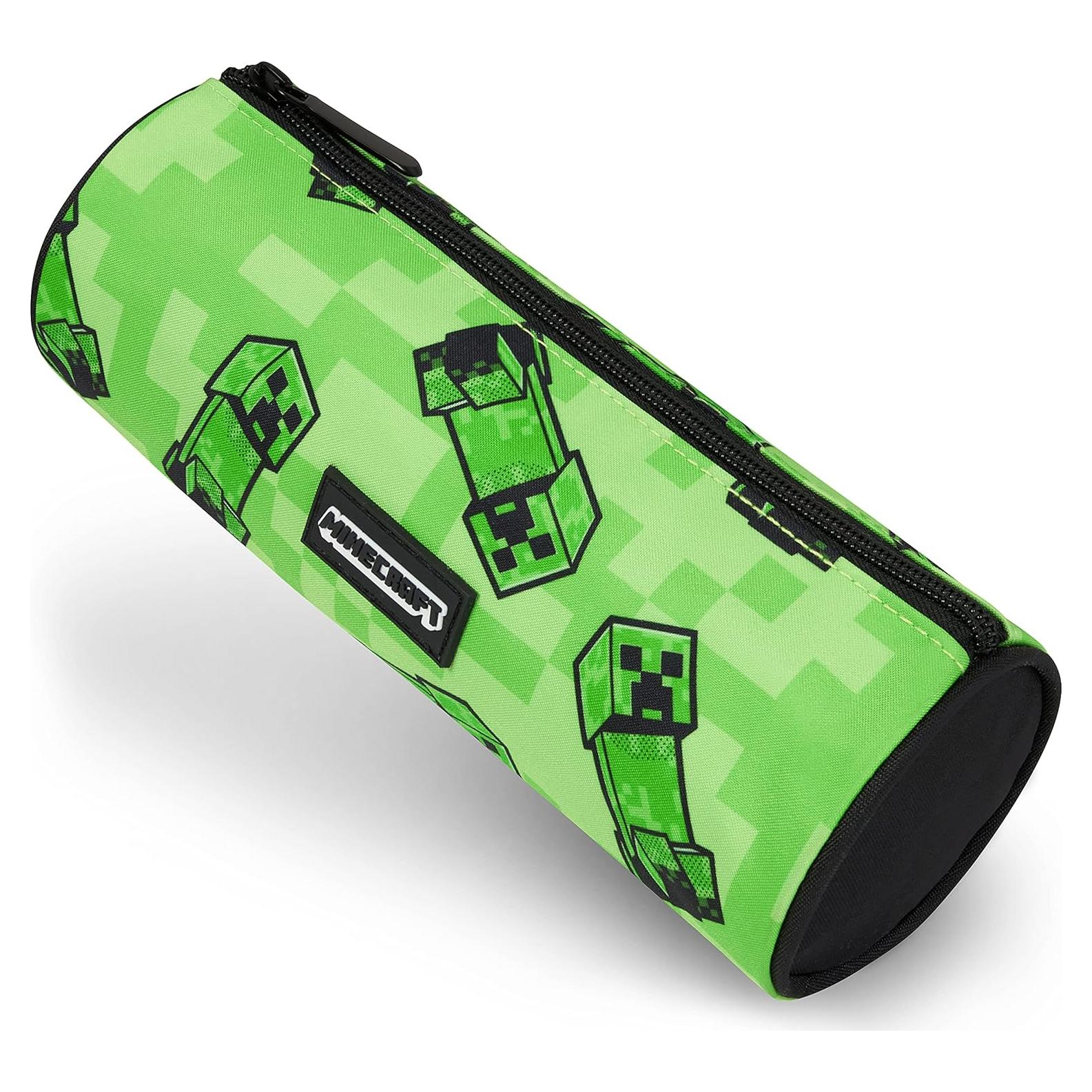Estuche de Lápices Minecraft Verde 22 cm - Oficial para Niños