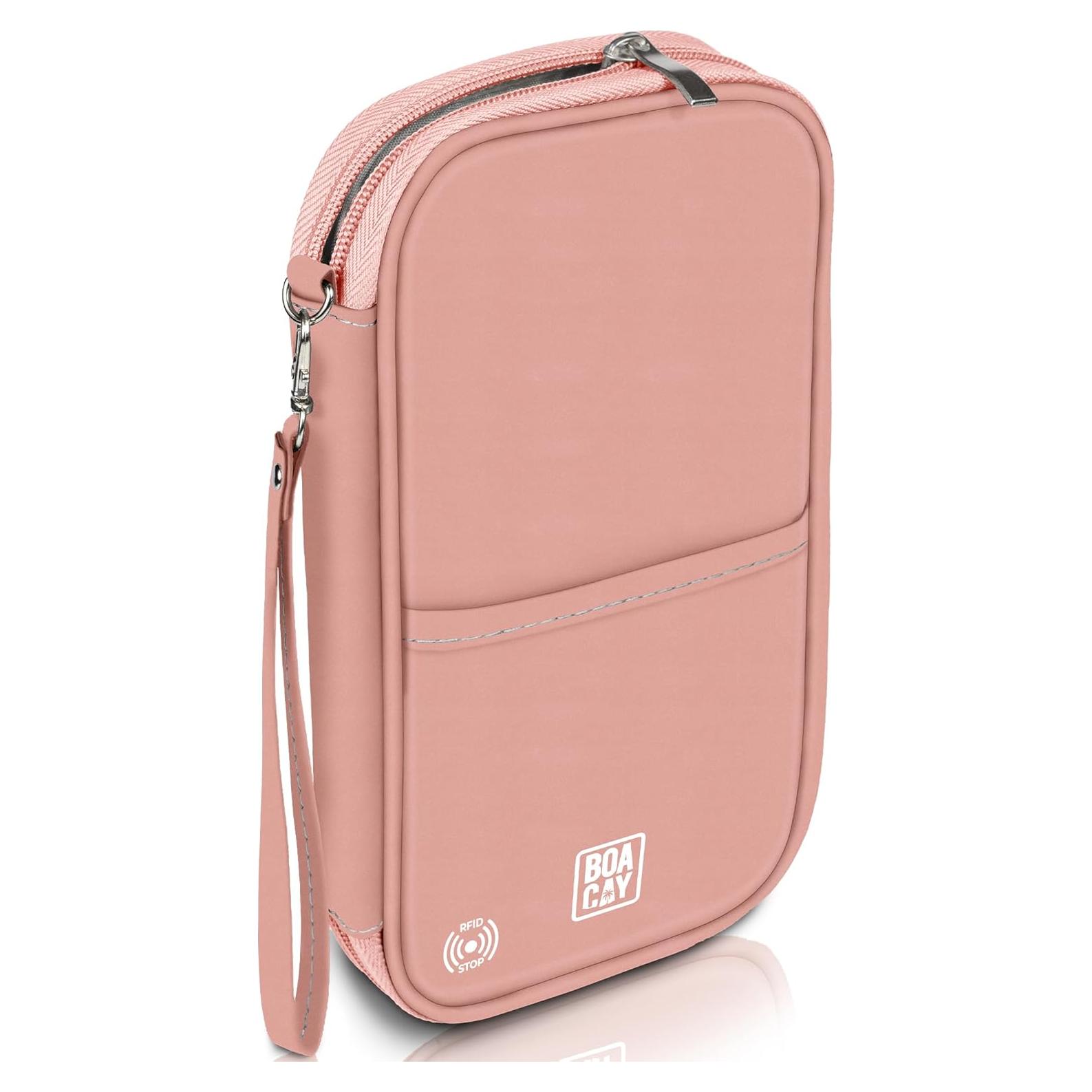 Organizador de Documentos de Viaje BOACAY con RFID - Portapasaportes Unisex Impermeable