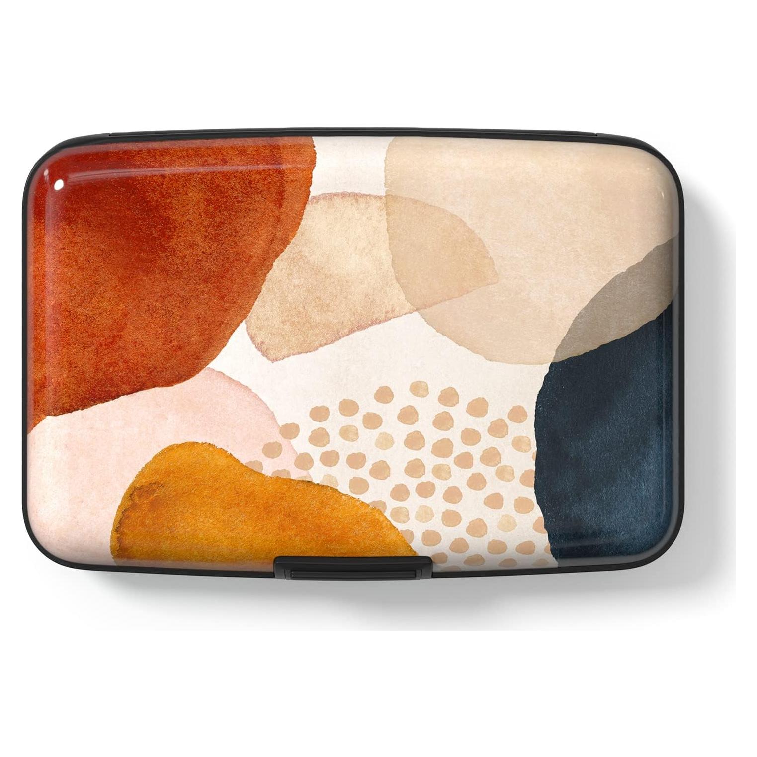 Portatarjetas de Crédito RFID Hsxnam Mármol Abstracto 10.9x7.6cm