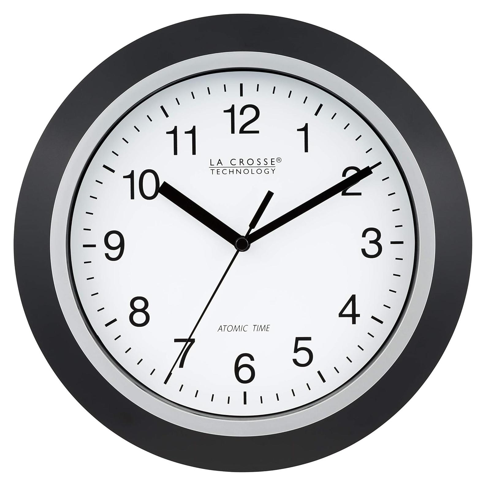 Reloj de Pared Analógico La Crosse 25,4 cm Autoajustable