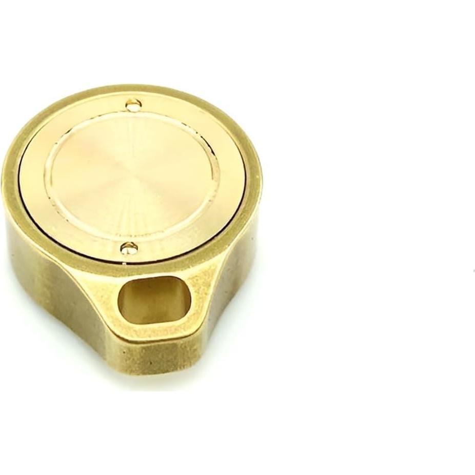 Brújula de bolsillo Dr.Metalleung de latón dorado EDC