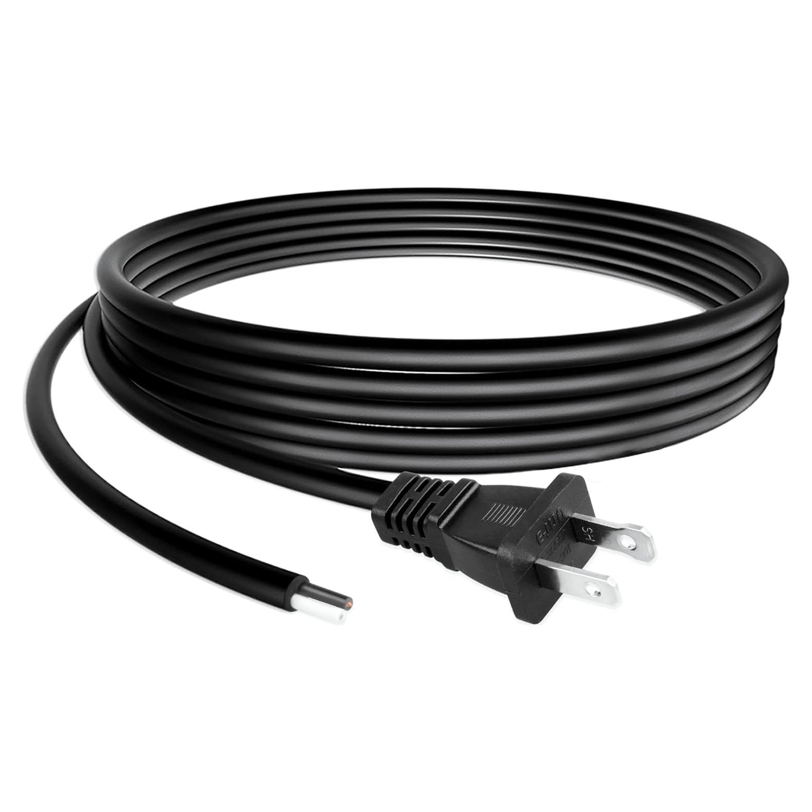 Cable de Alimentación AC 3m UL 18AWG para Black and Decker