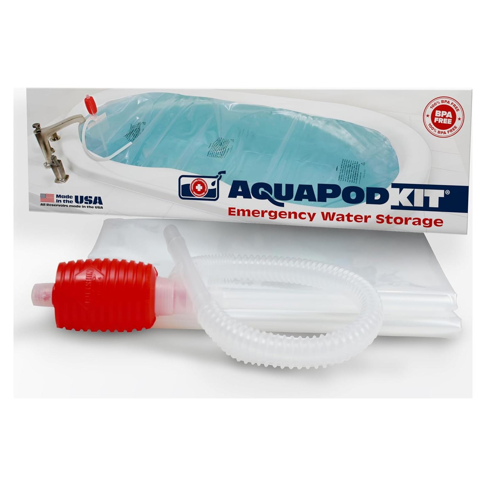 Bolsa de Almacenamiento de Agua de Emergencia AquaPod 2.0 - 246 a 378 L - Hecho en EE. UU.