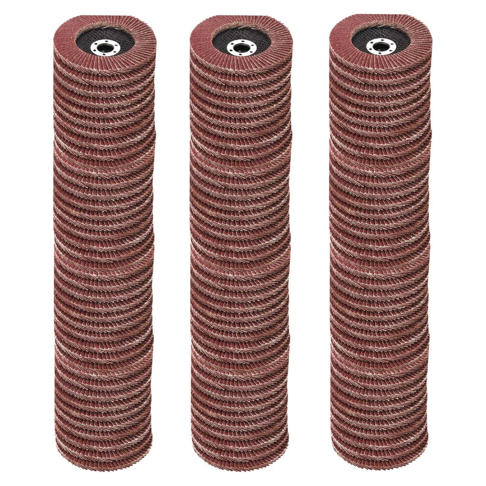 Discos de Aleta 120 Piezas 11.43 cm Abrasivos Aluminio