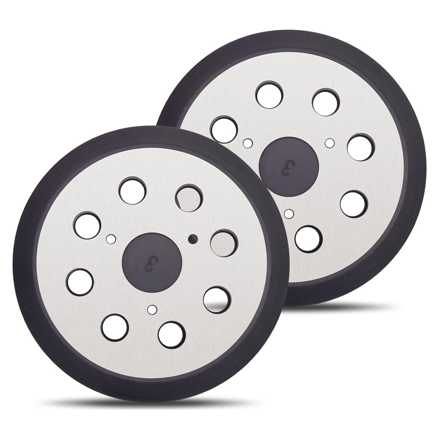 Paquete de 2 almohadillas de lijado Dewalt 5" metal 8 agujeros